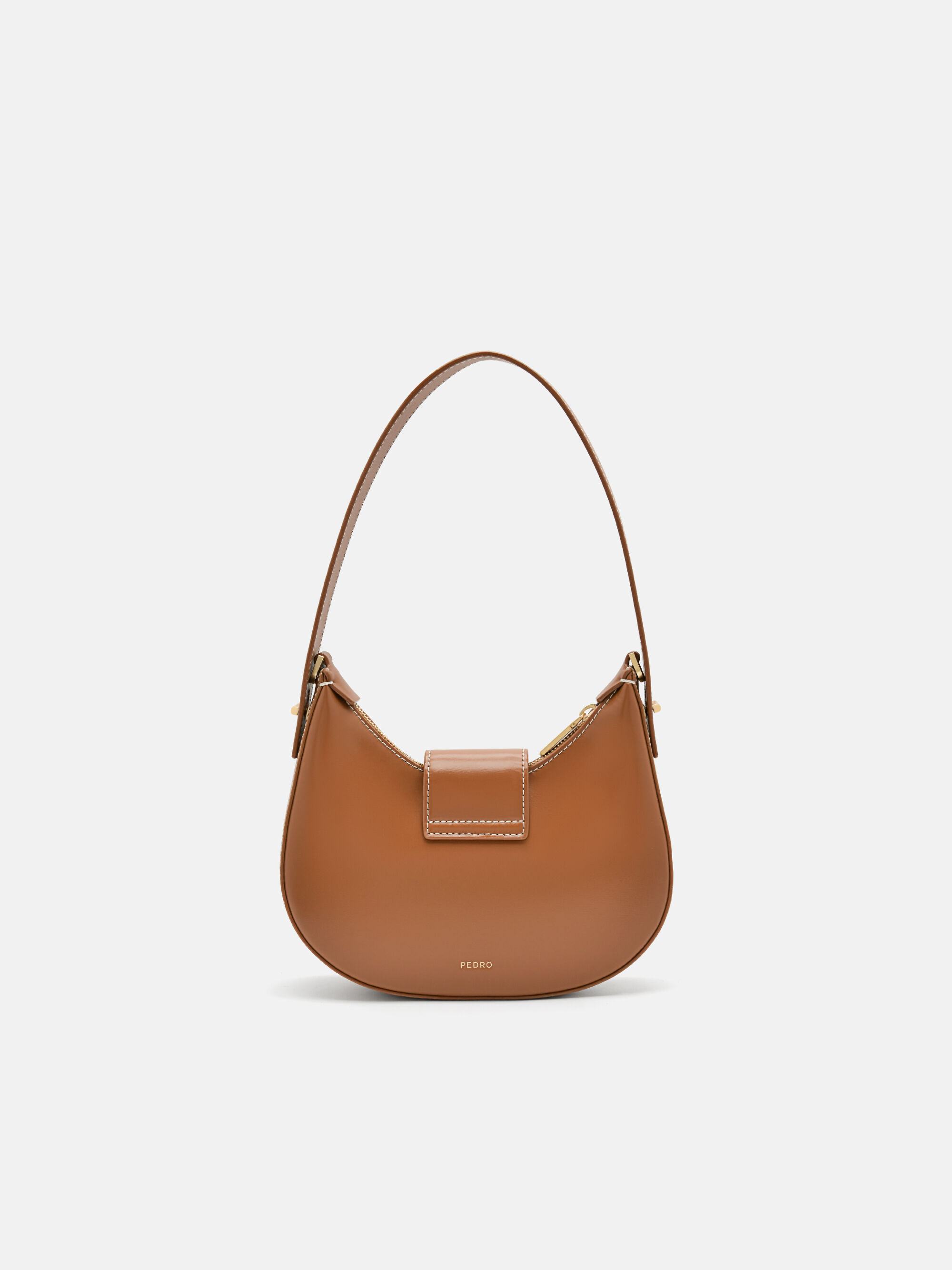 PEDRO Icon Leather Hobo Bag, Cognac