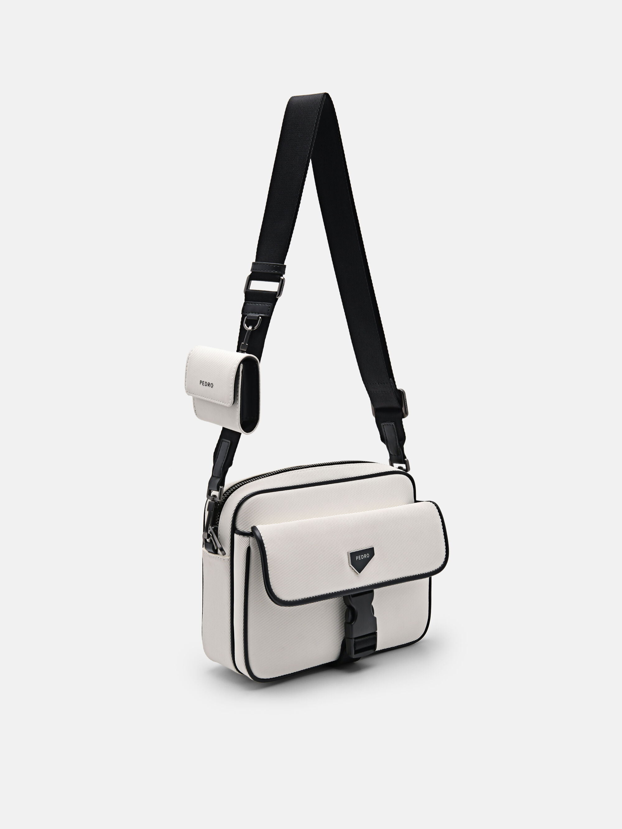 Taper Compact Sling Bag, White