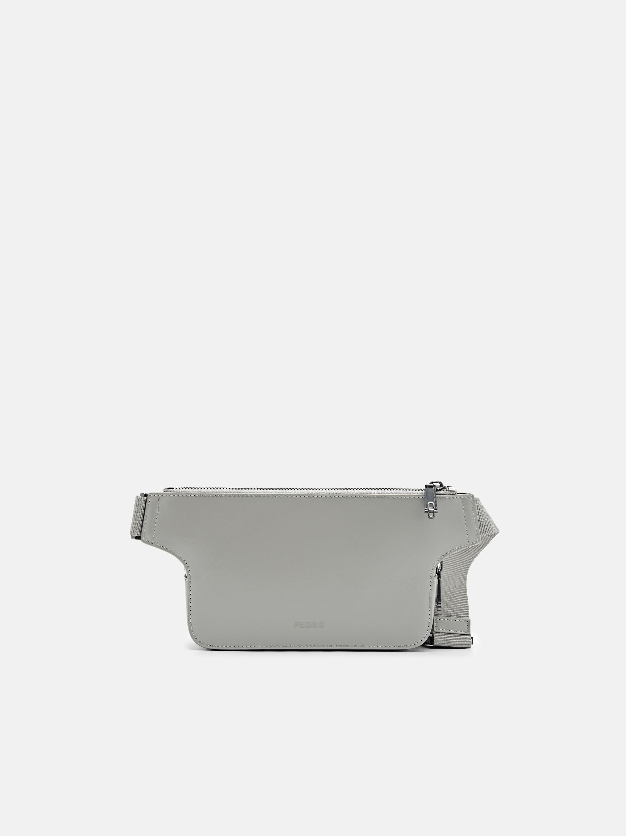 PEDRO Icon Leather Sling Pouch, Grey