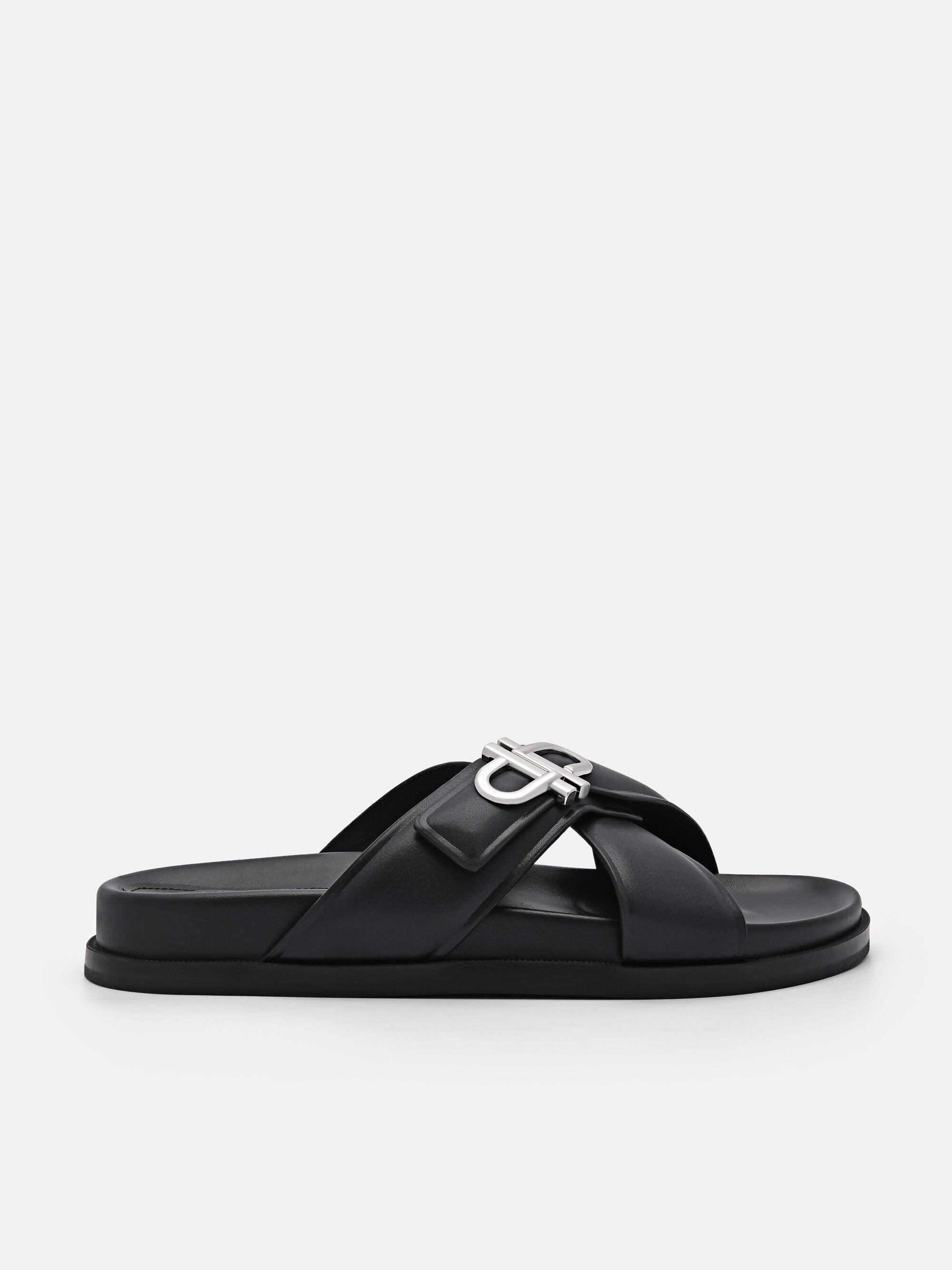 White sale cross sandals