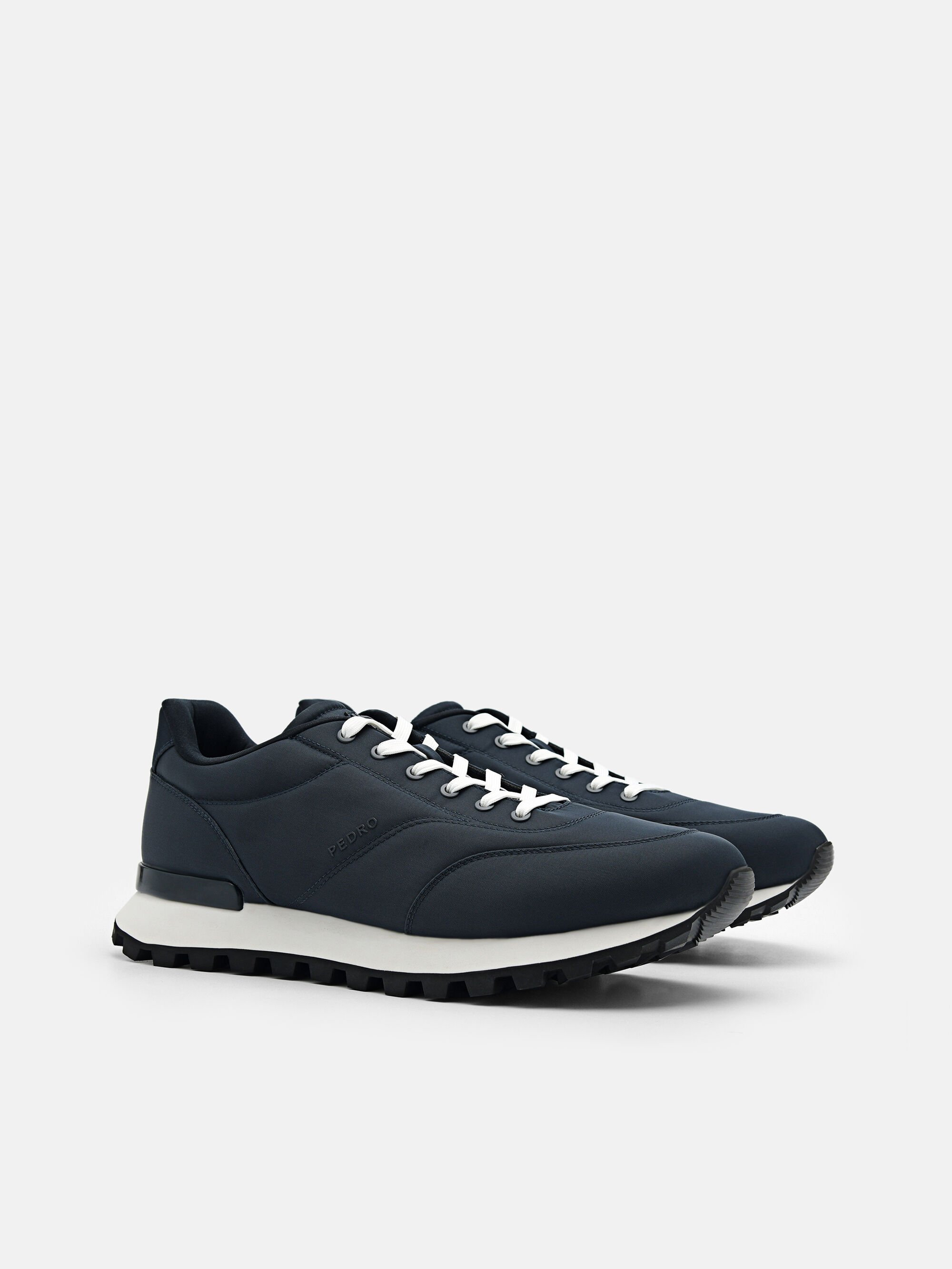 Track Nylon Sneakers, Navy