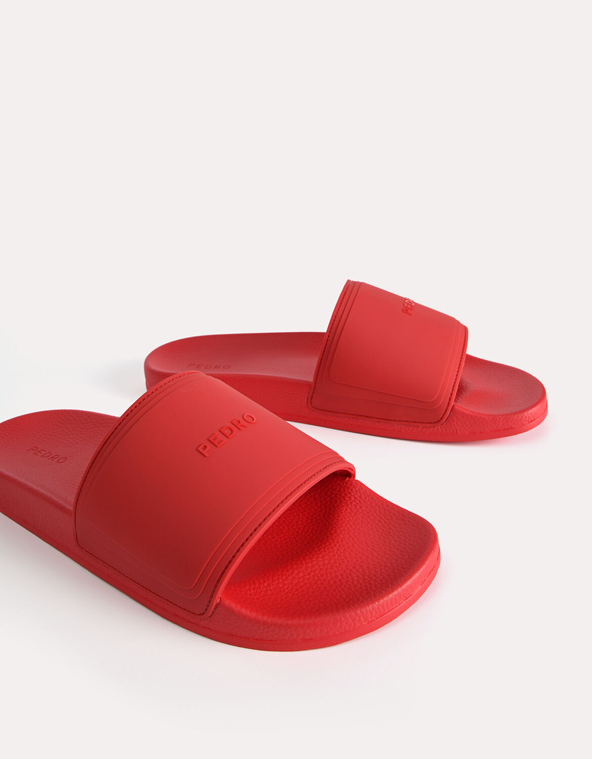 Red sale mens sandals