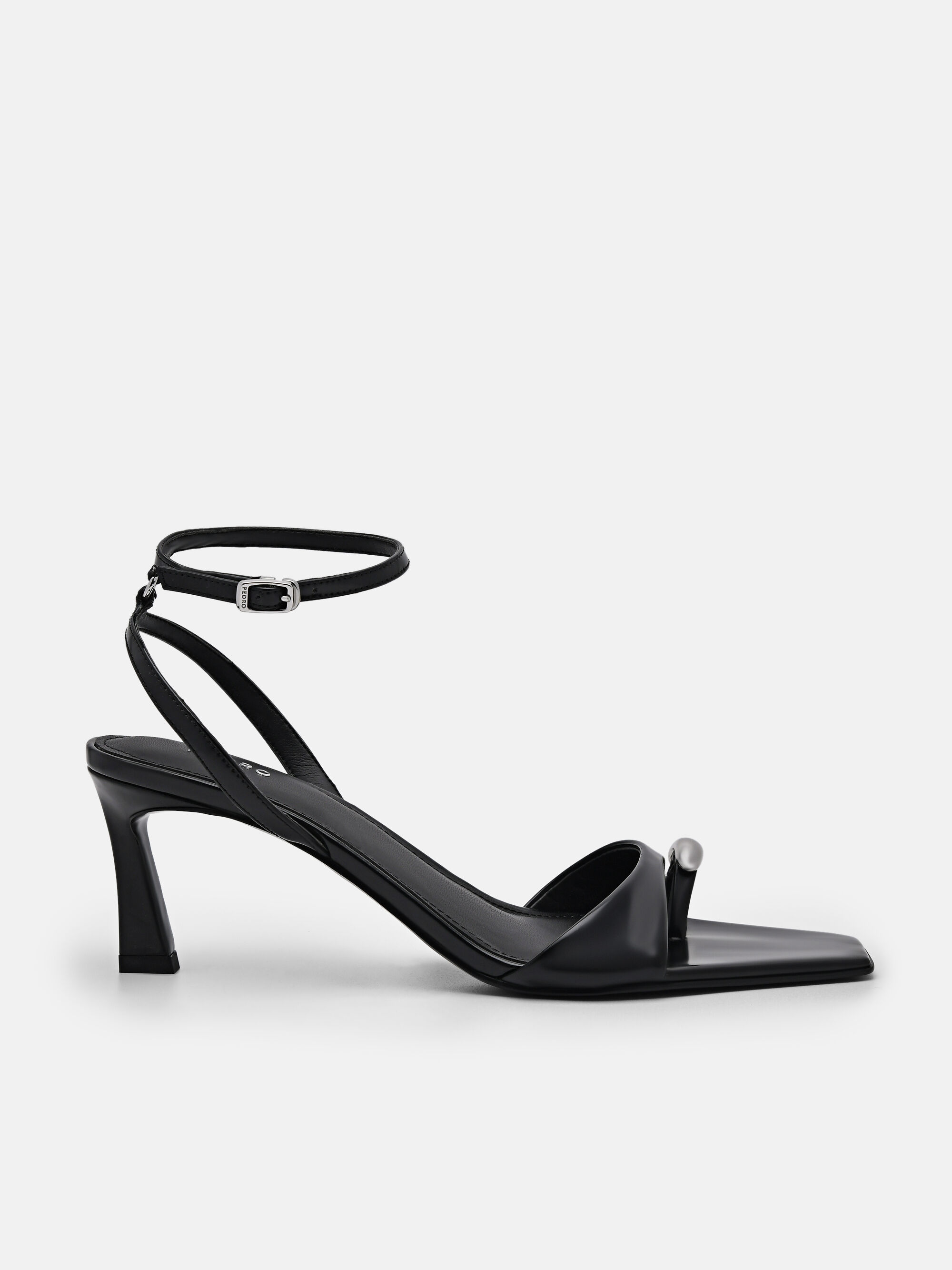 Lia Heel Sandals, Black