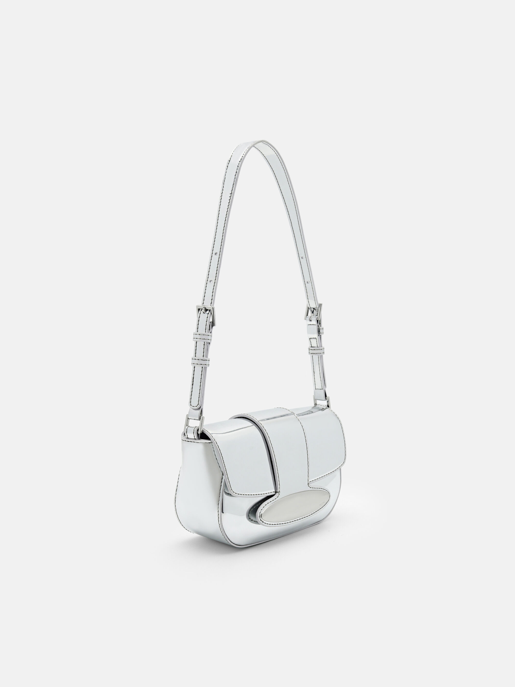 Dione Mini Shoulder Bag, Silver