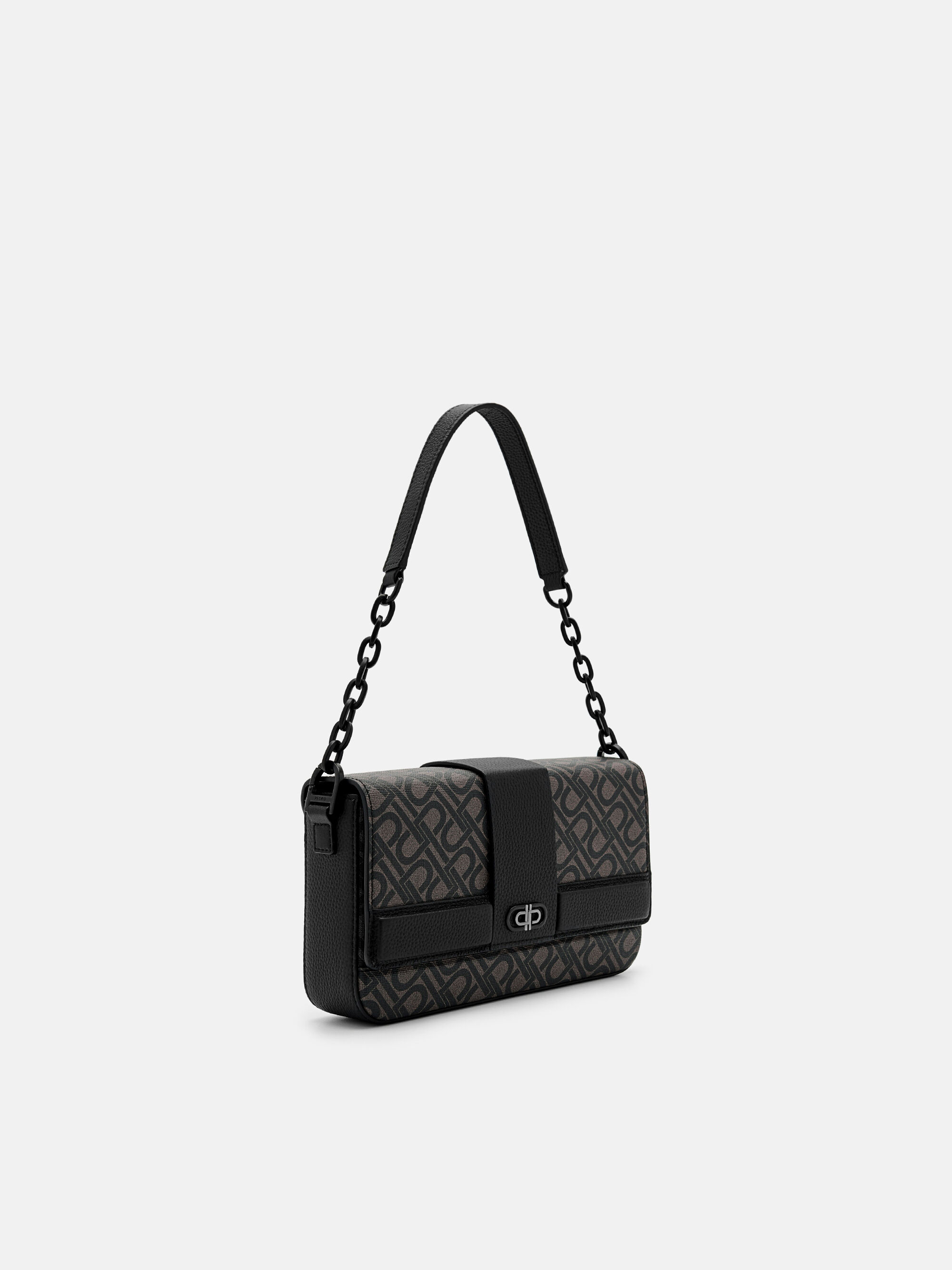 PEDRO Icon Leather Sling Bag, Black