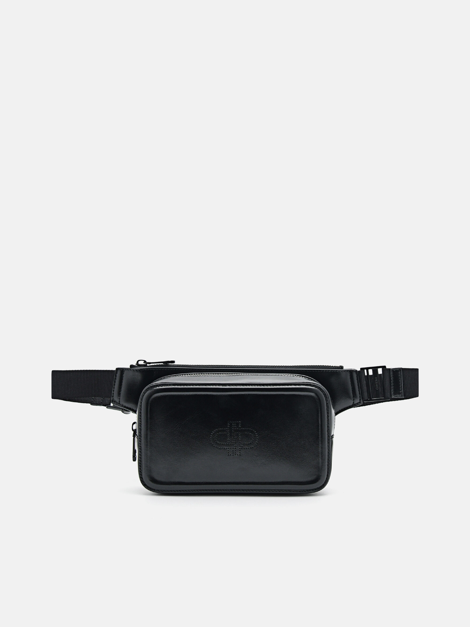 PEDRO Icon Leather Sling Pouch, Black