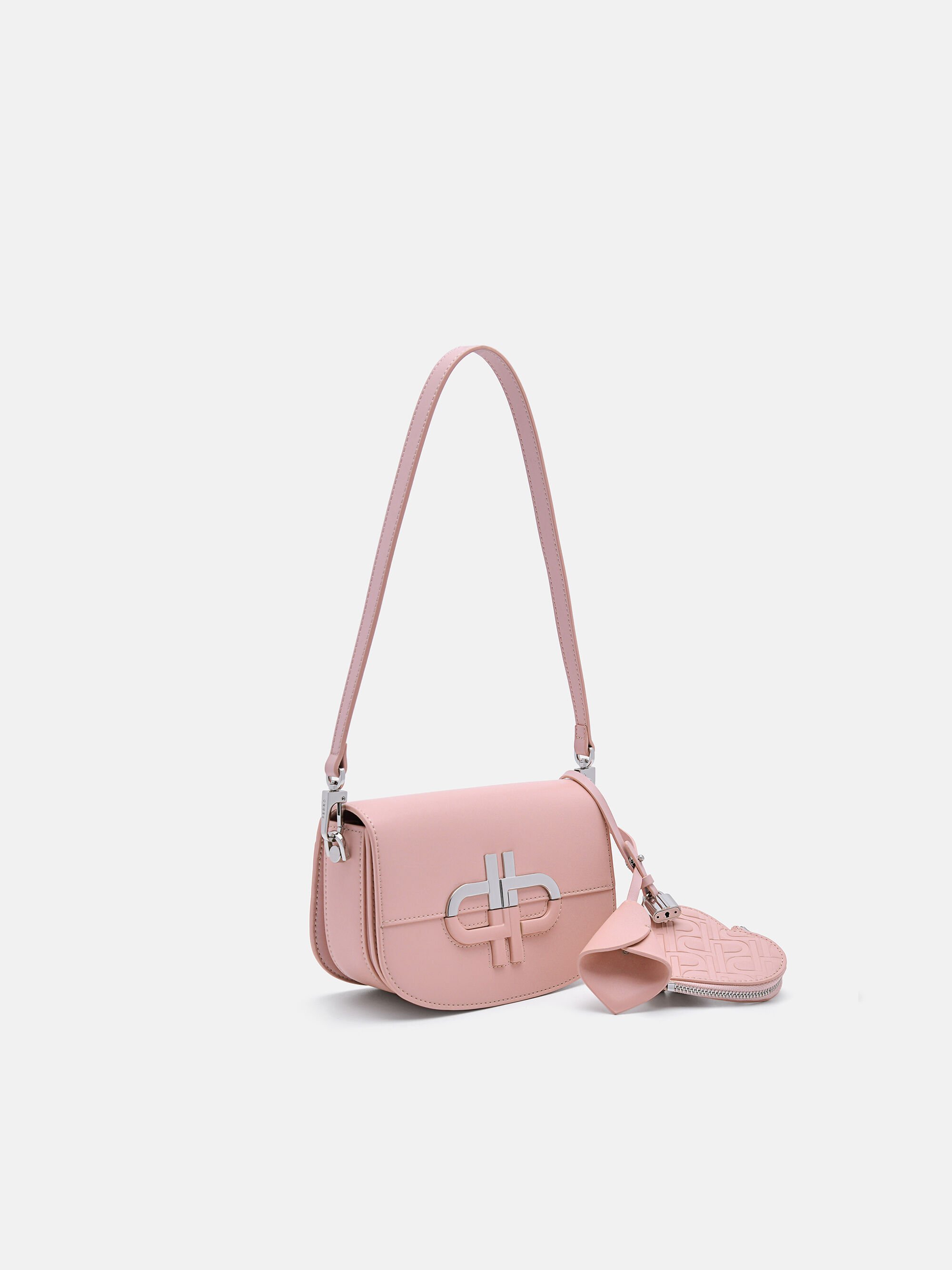 PEDRO Icon Leather Shoulder Bag, Pink