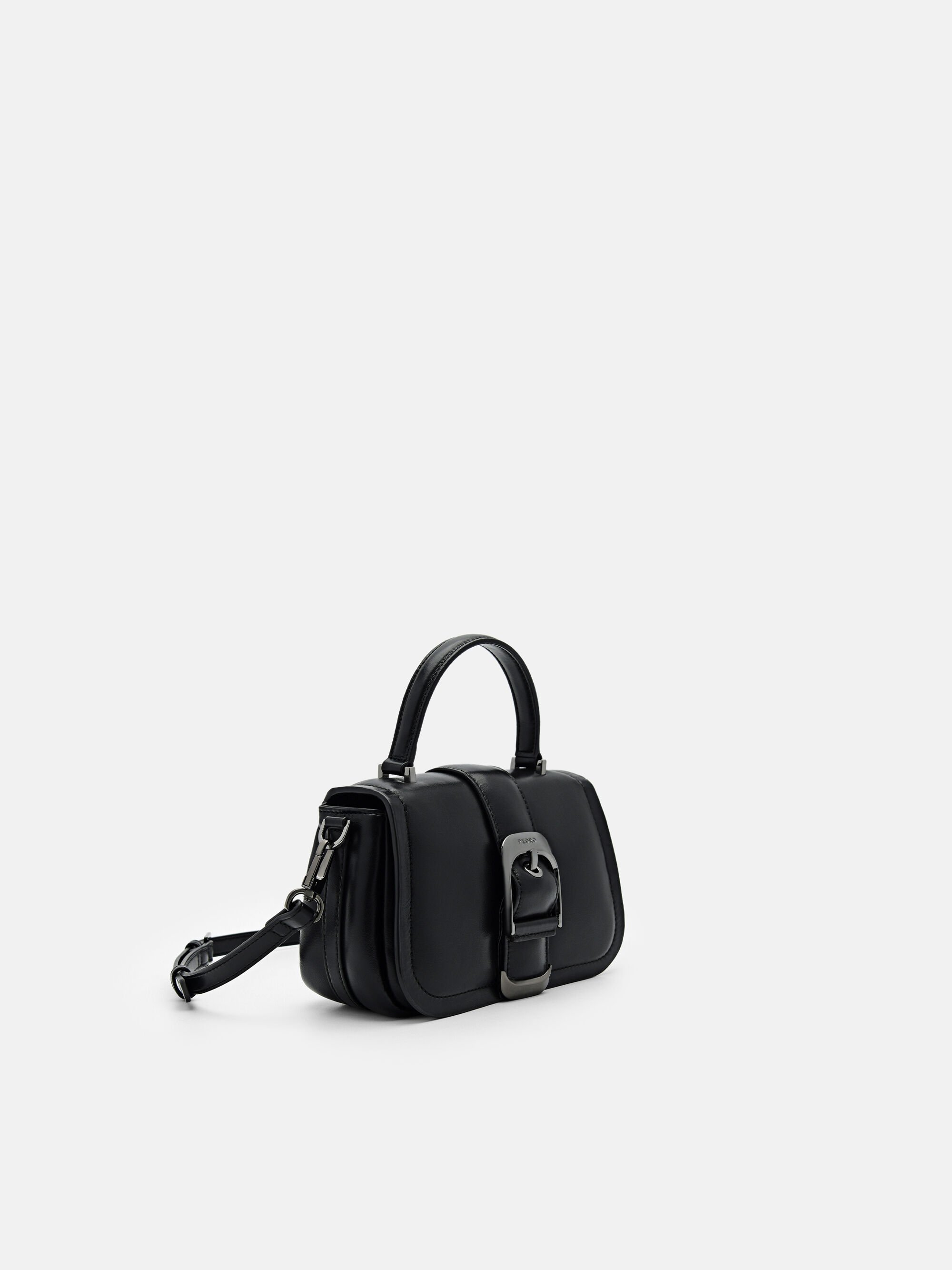 Helix Mini Shoulder Bag, Black