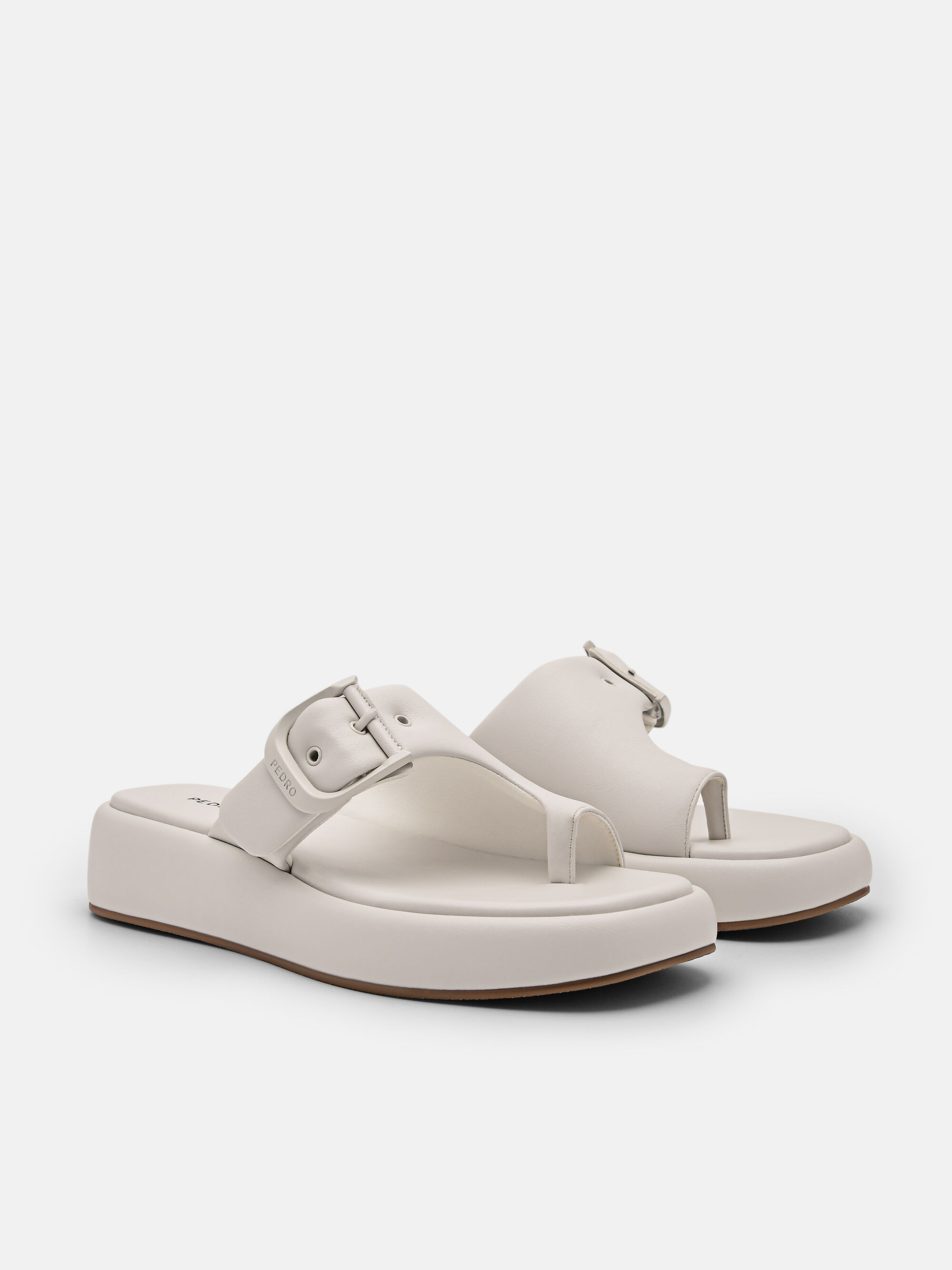 Helix Wedge Sandals, Chalk