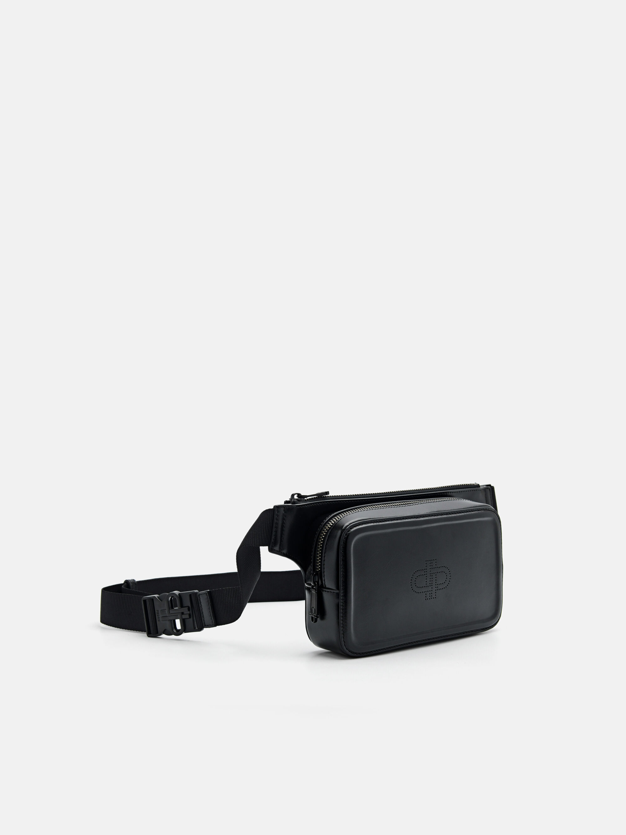 PEDRO Icon Leather Sling Pouch, Black