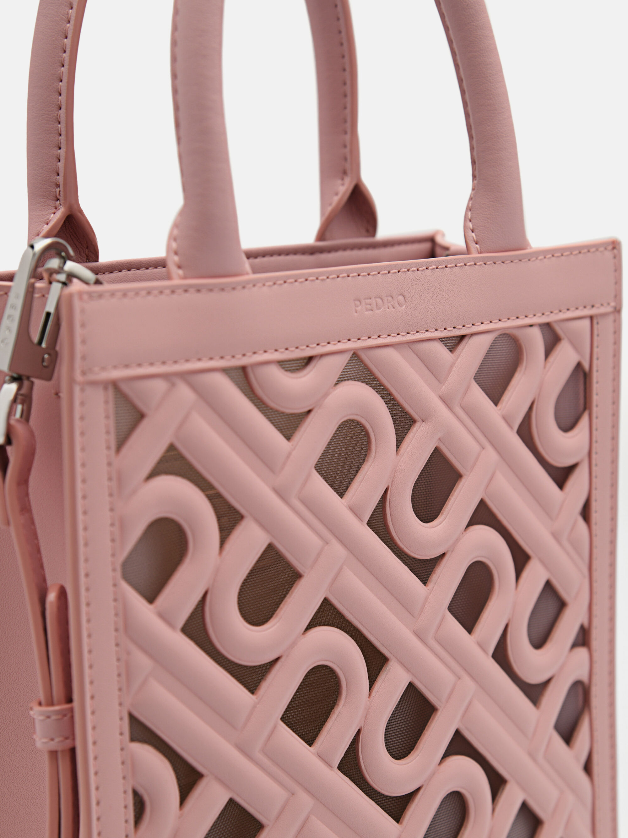 Pink PEDRO Icon Leather Shoulder Bag - PEDRO US