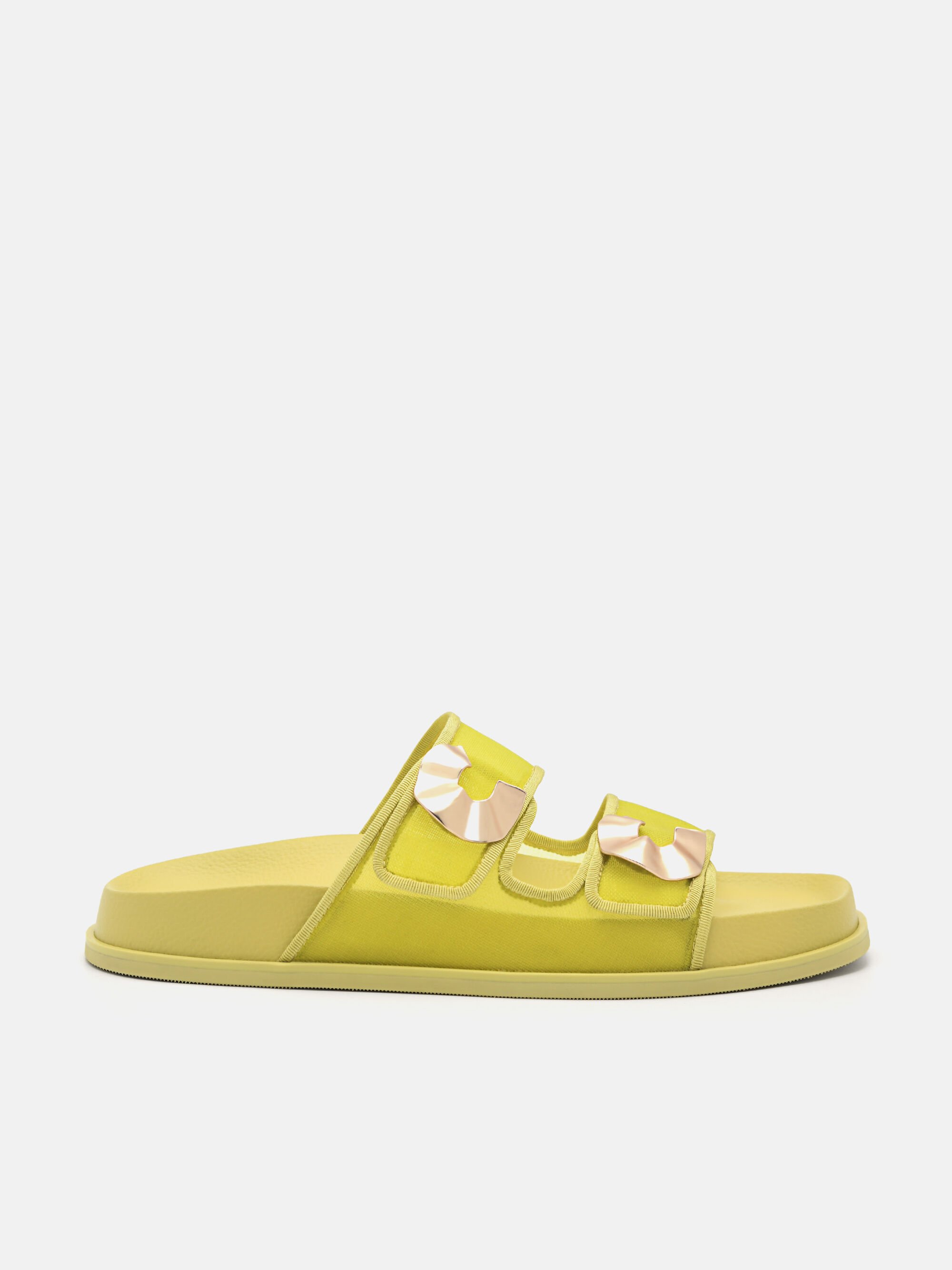 Iris Strap Sandals, Yellow