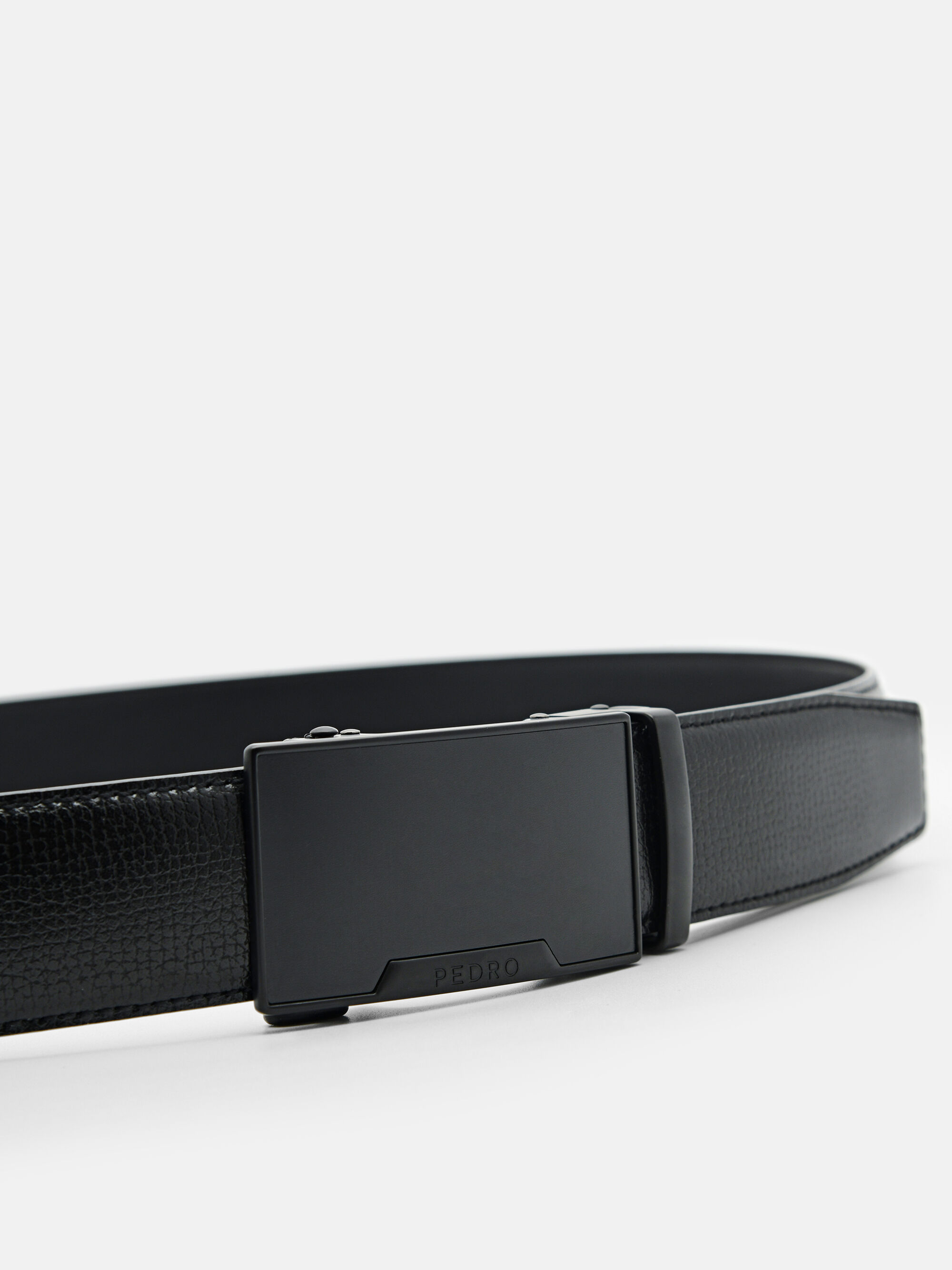 Leather Automatic Belt, Black