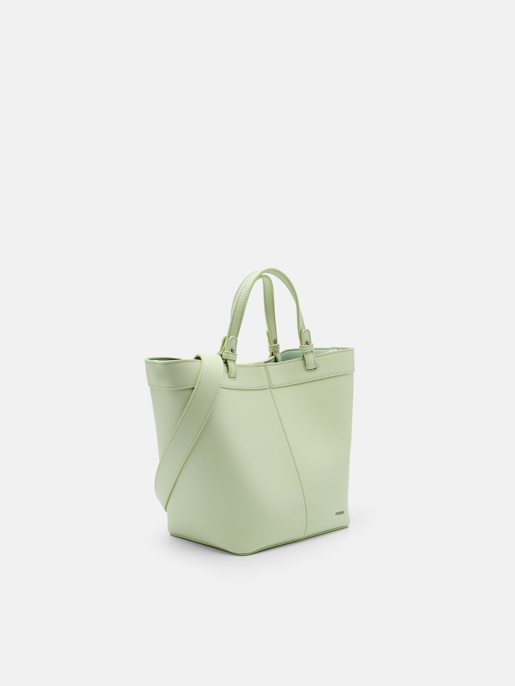 Zinnia Tote Bag, Light Green