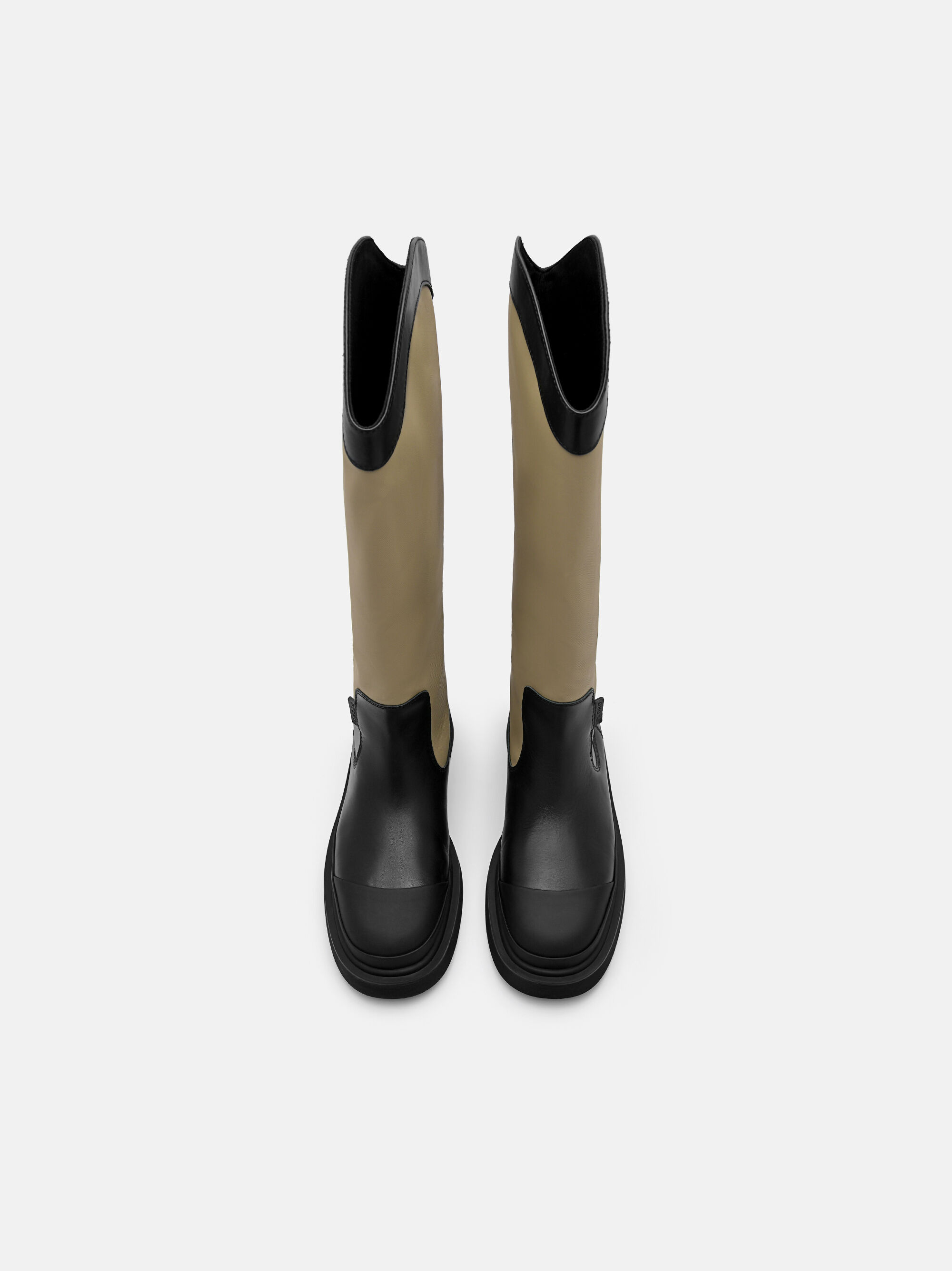 Terra Leather Knee Boots, Multi