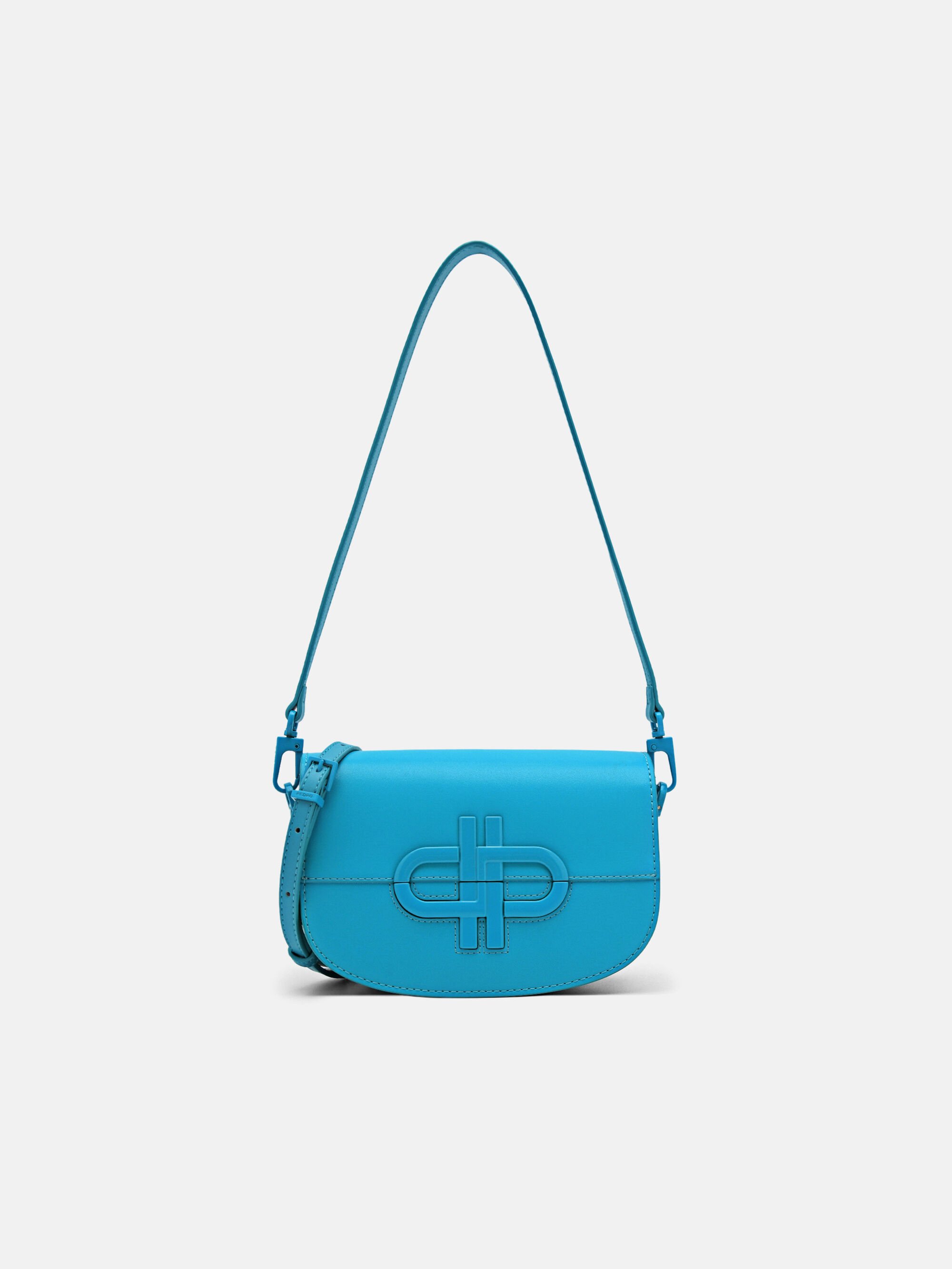 PEDRO Icon Leather Shoulder Bag, Cyan