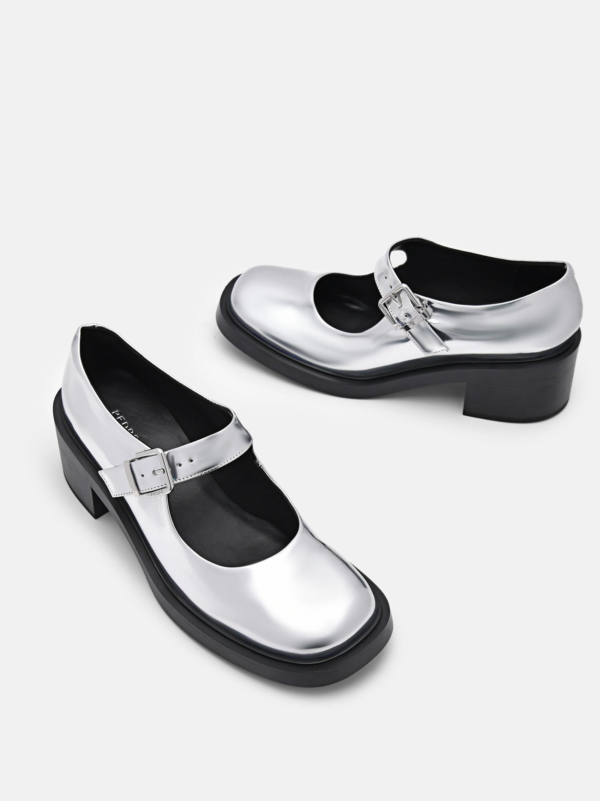 Hale Mary Jane Pumps, Silver