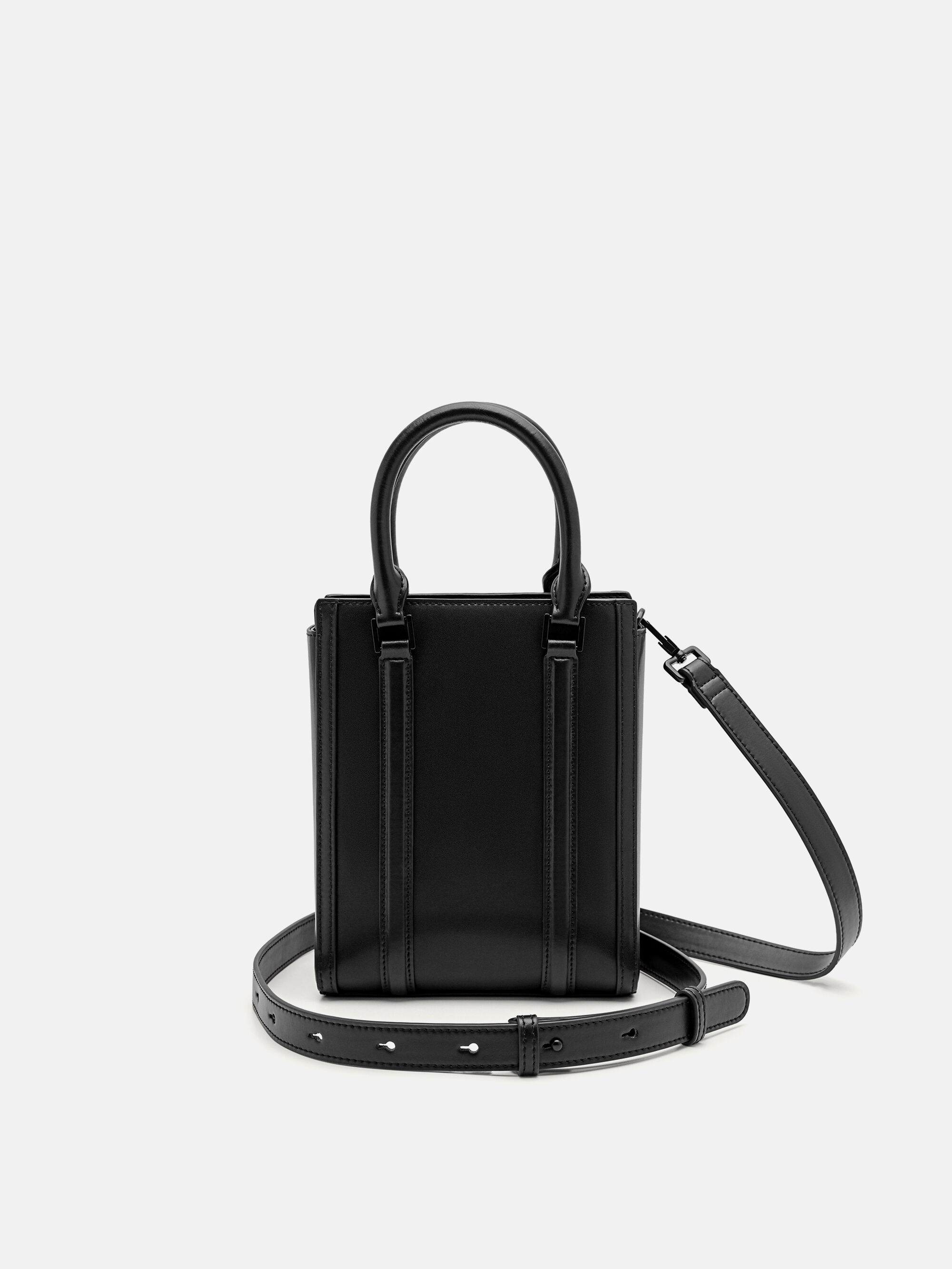 Allen Leather Tote Bag, Black