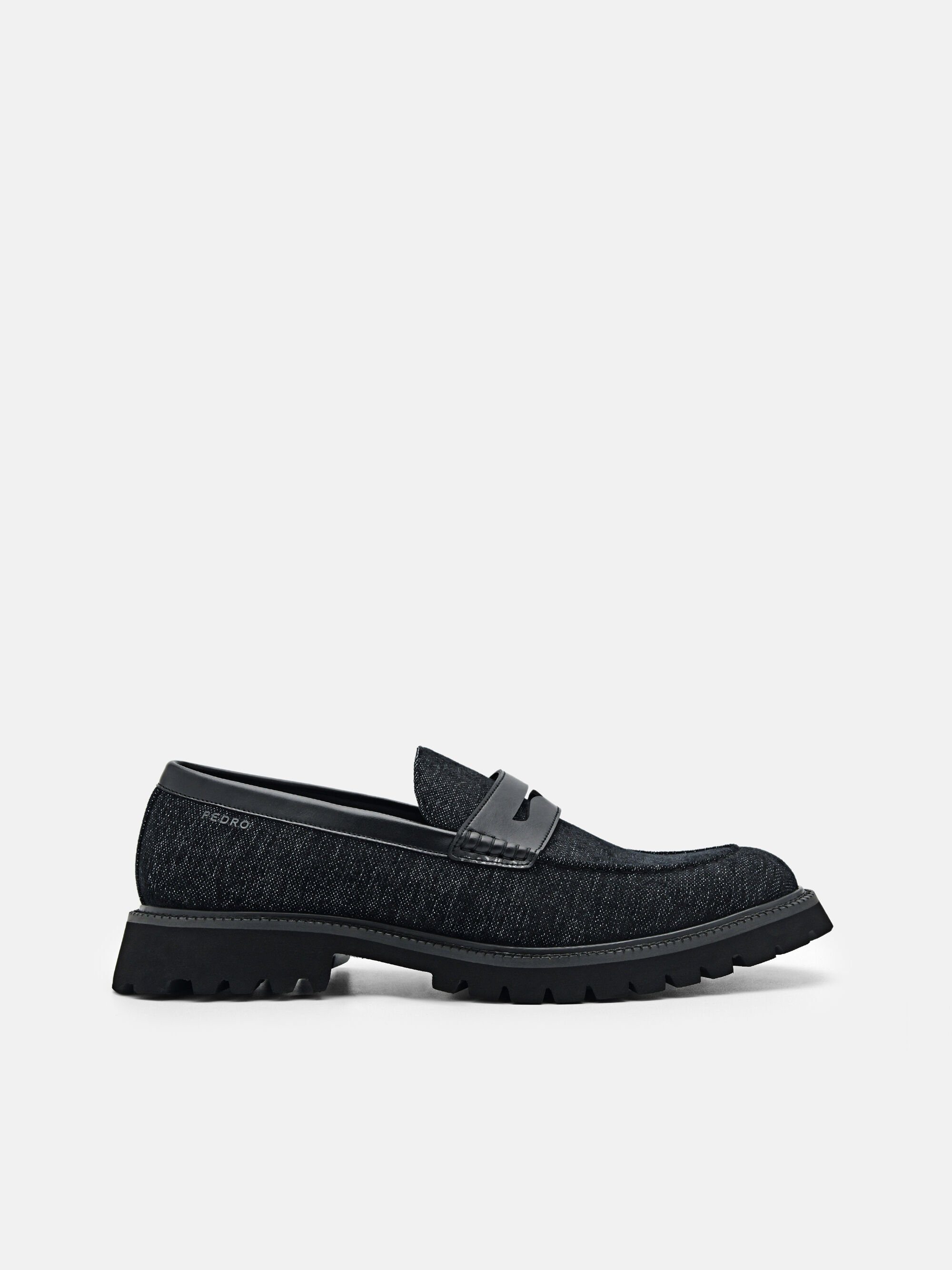 Hudson Penny Loafers, Black