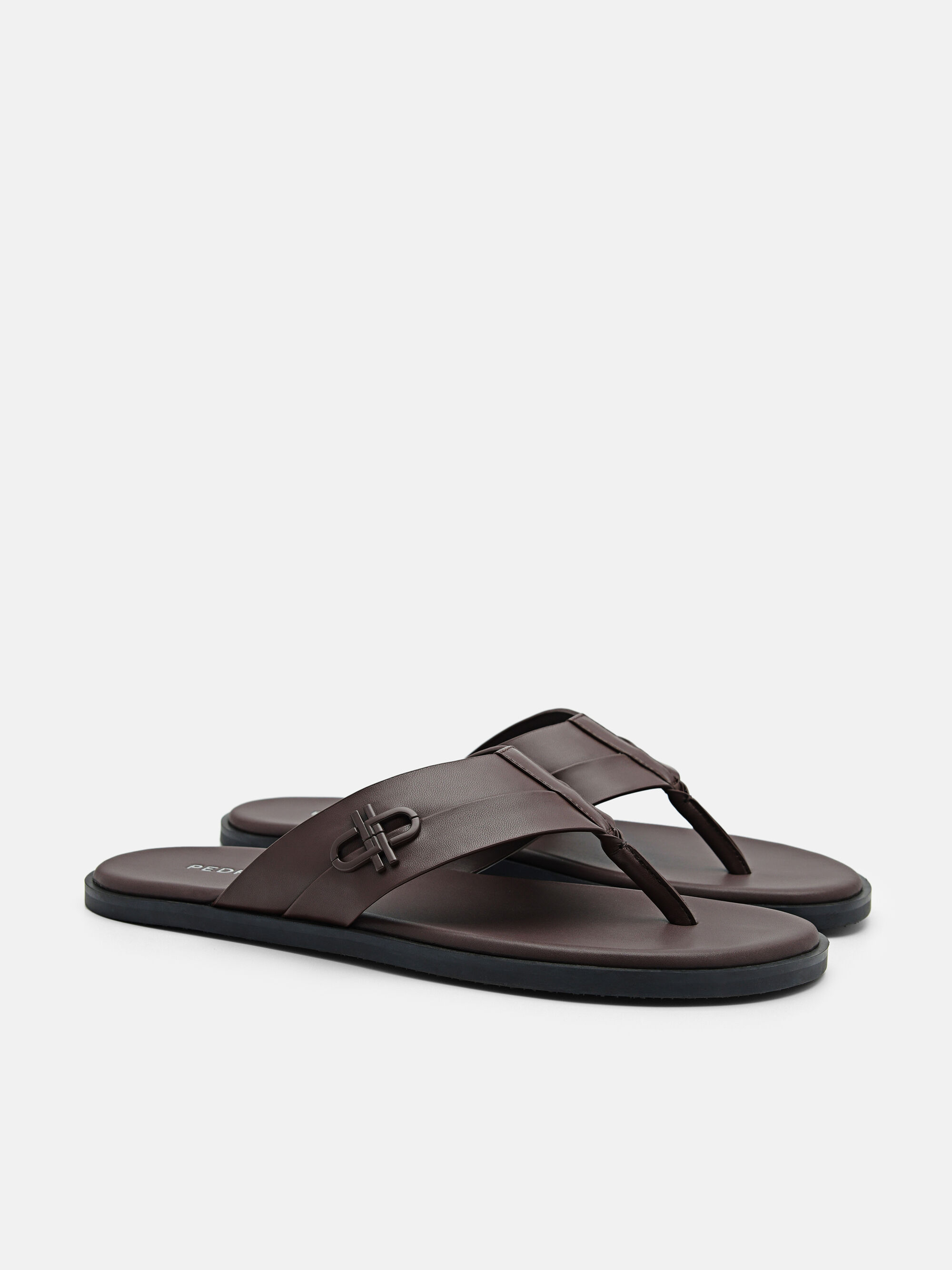 PEDRO Icon Thong Sandals, Dark Brown