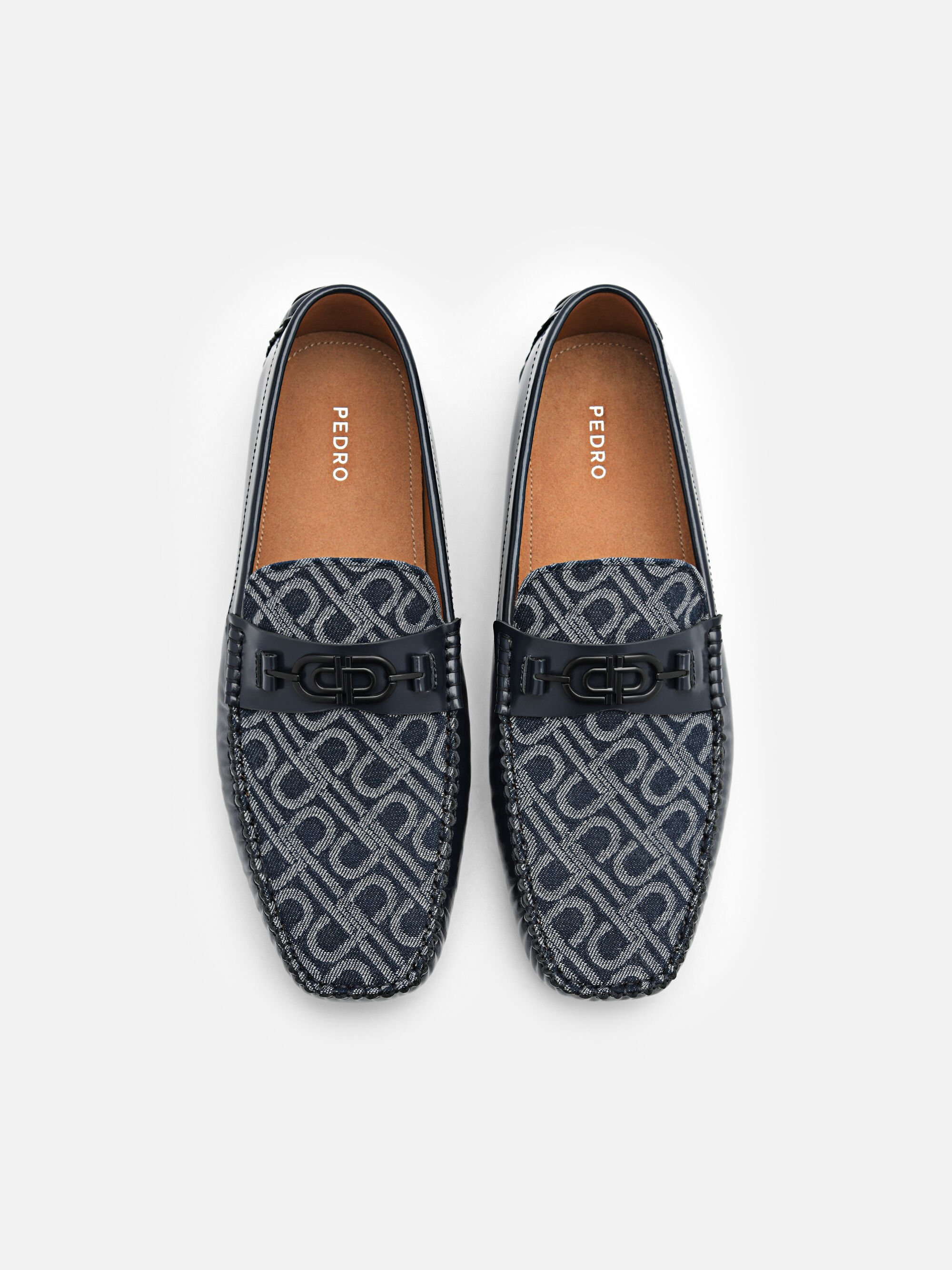 PEDRO Icon Fabric Loafers, Navy