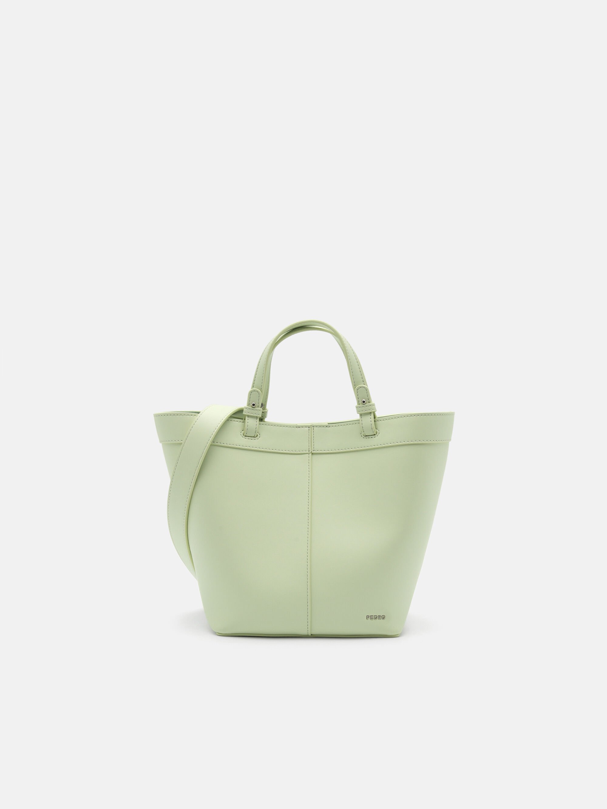 Zinnia Tote Bag, Light Green