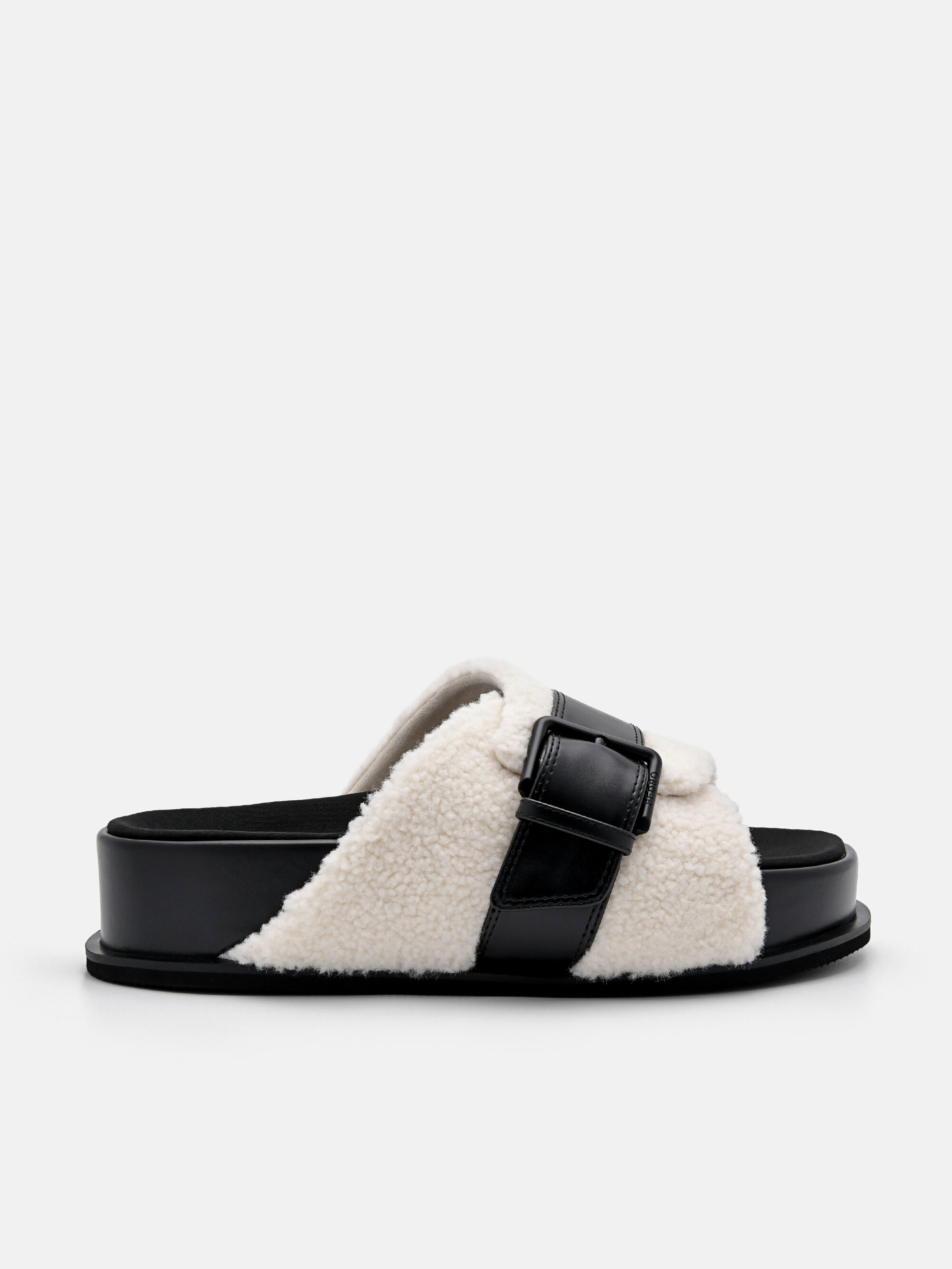 Buckle Slip-On Sandals, Multi