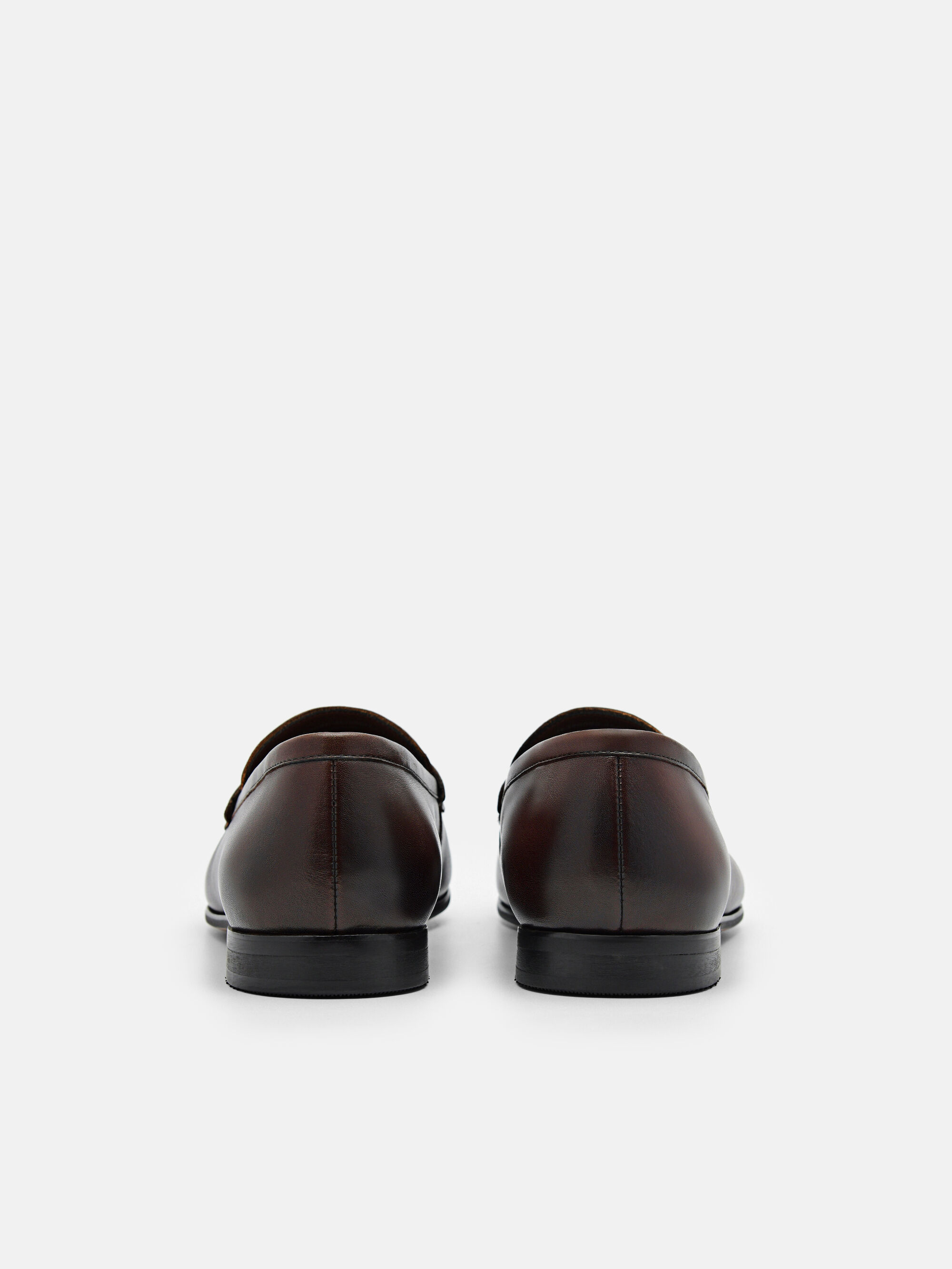 Steven Leather Loafers, Brown