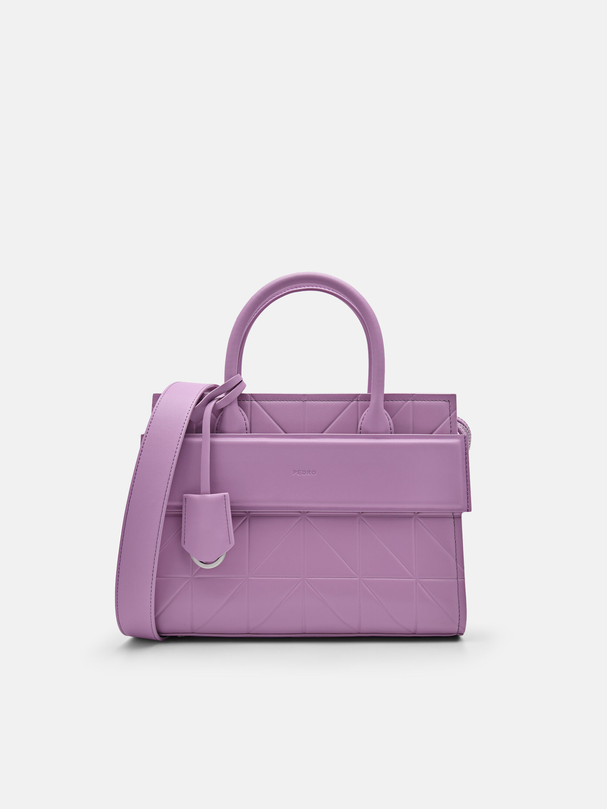 PEDRO Studio Bella Leather Handbag in Pixel, Purple