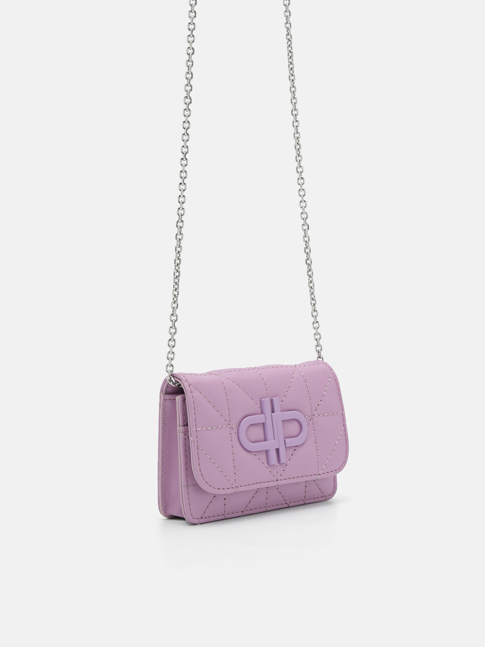 PEDRO Icon Leather Bi-Fold Card Holder in Pixel, Purple