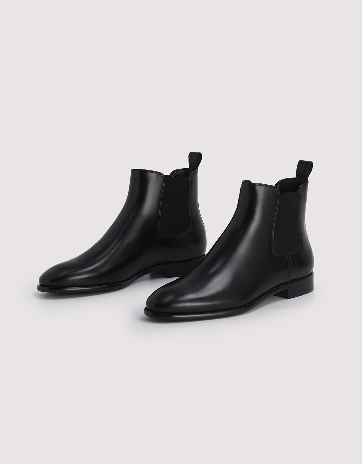 Black Meg Leather Chelsea Boots - PEDRO SG