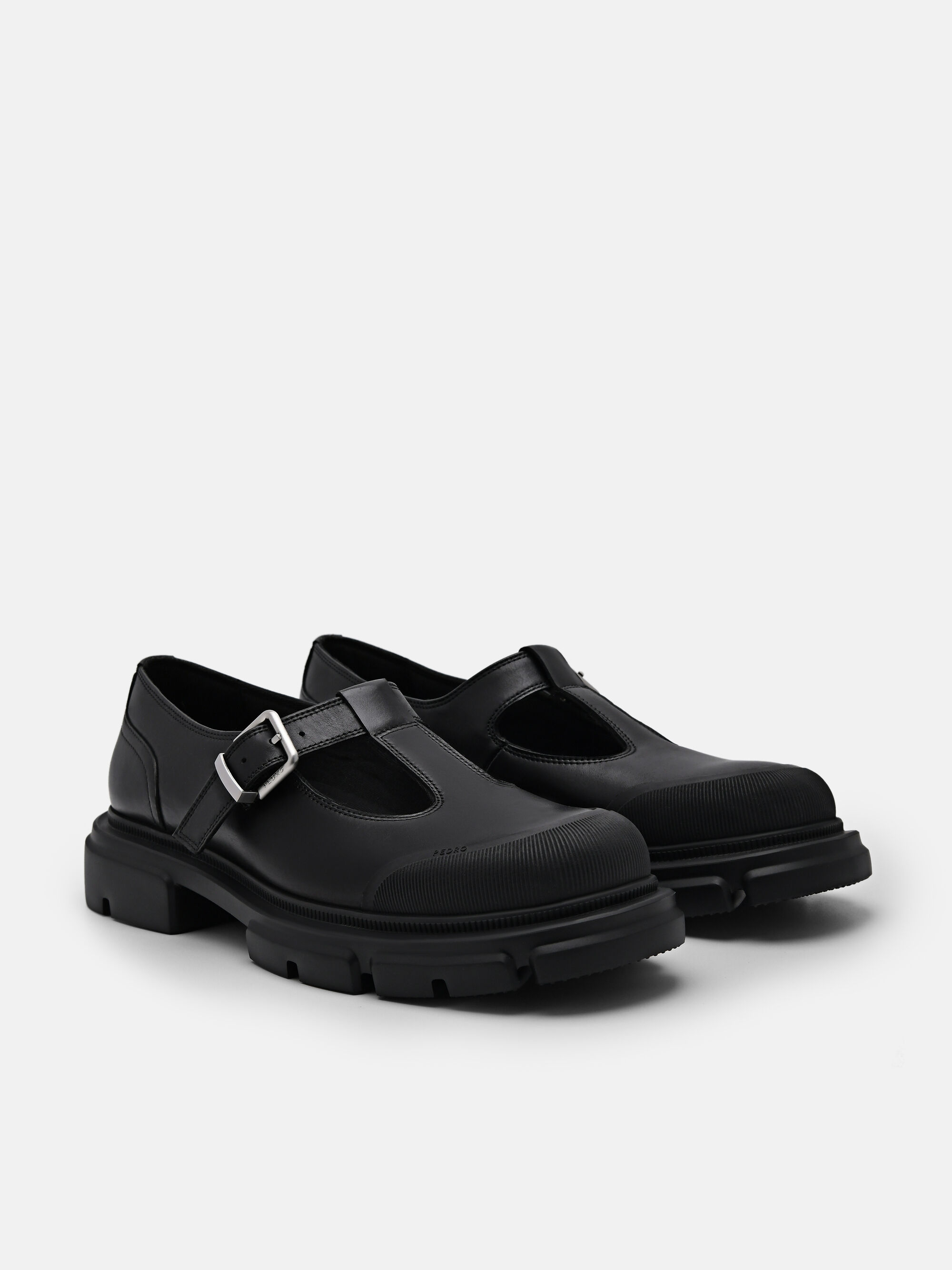 Ellis Leather Loafers, Black