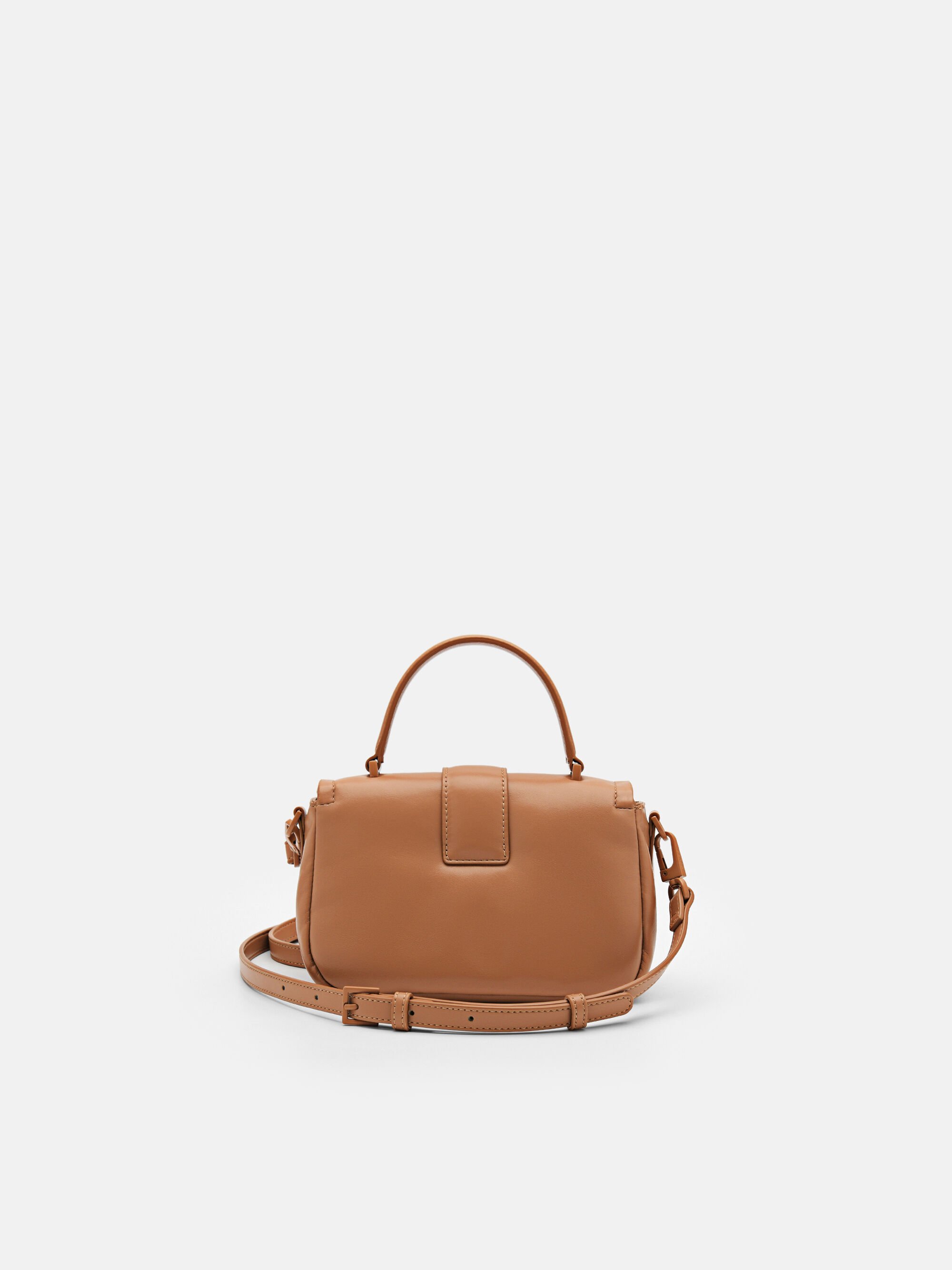 Helix Mini Shoulder Bag, Camel