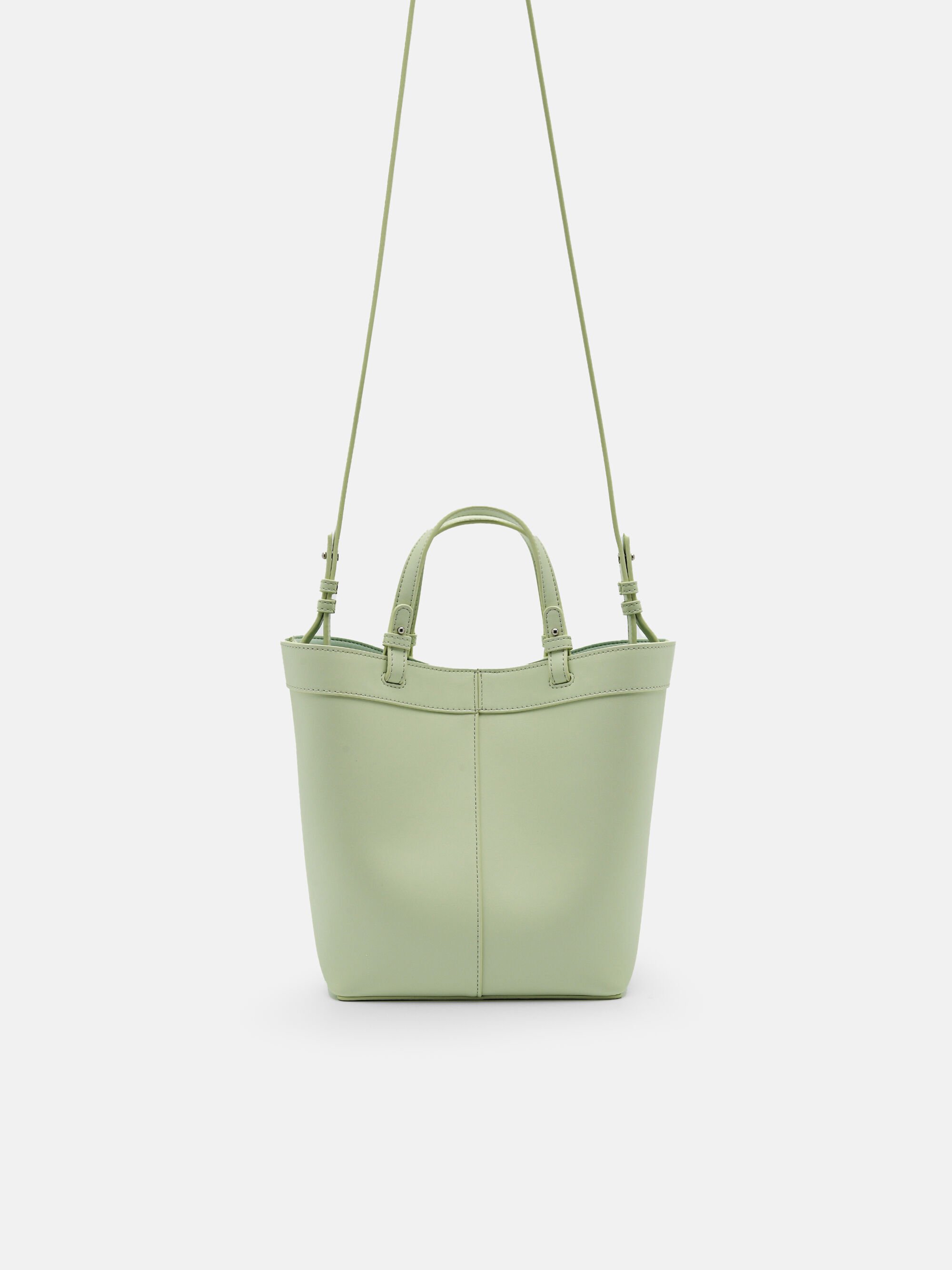 Zinnia Tote Bag, Light Green