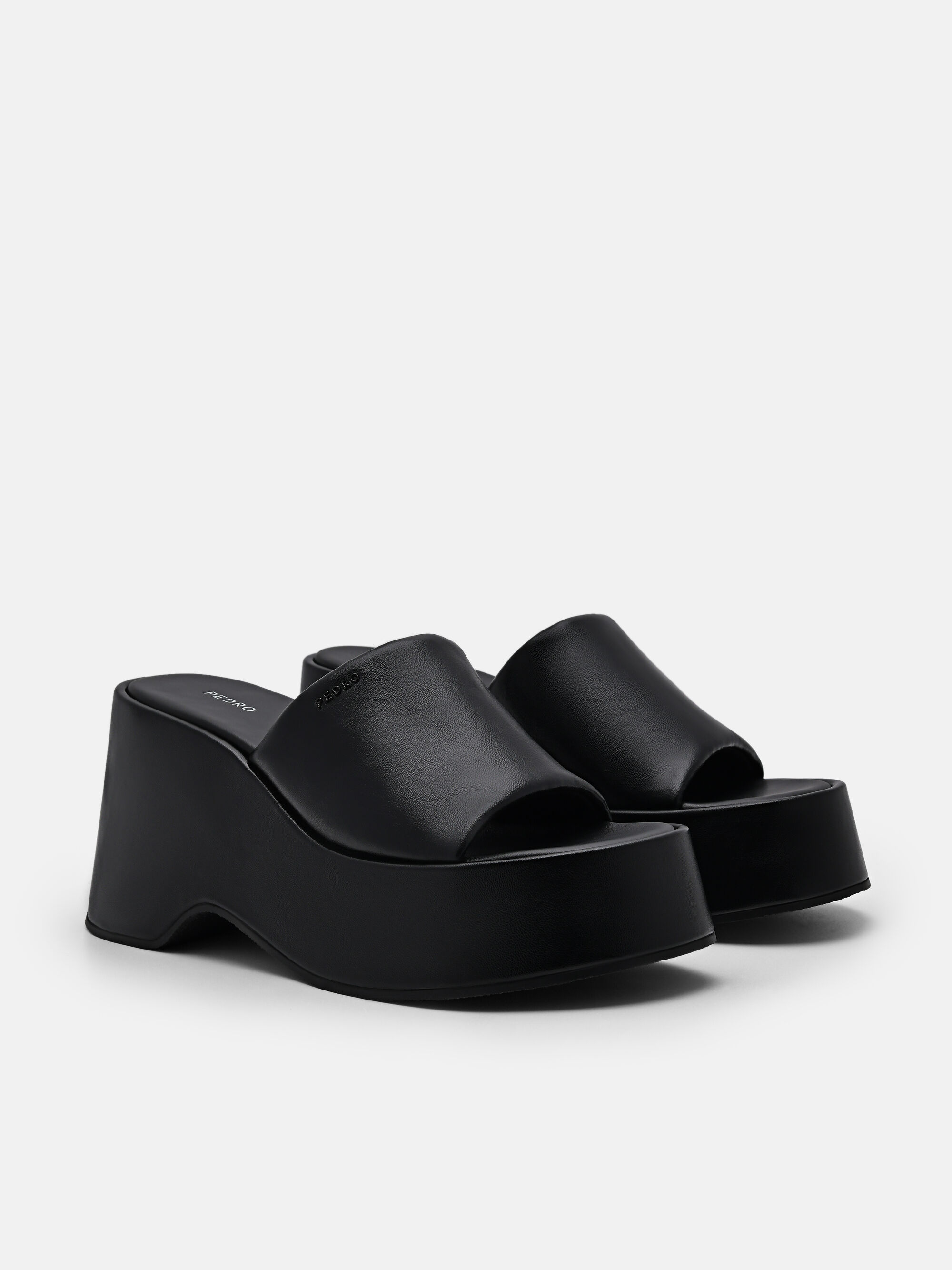 Seren Wedge Sandals, Black