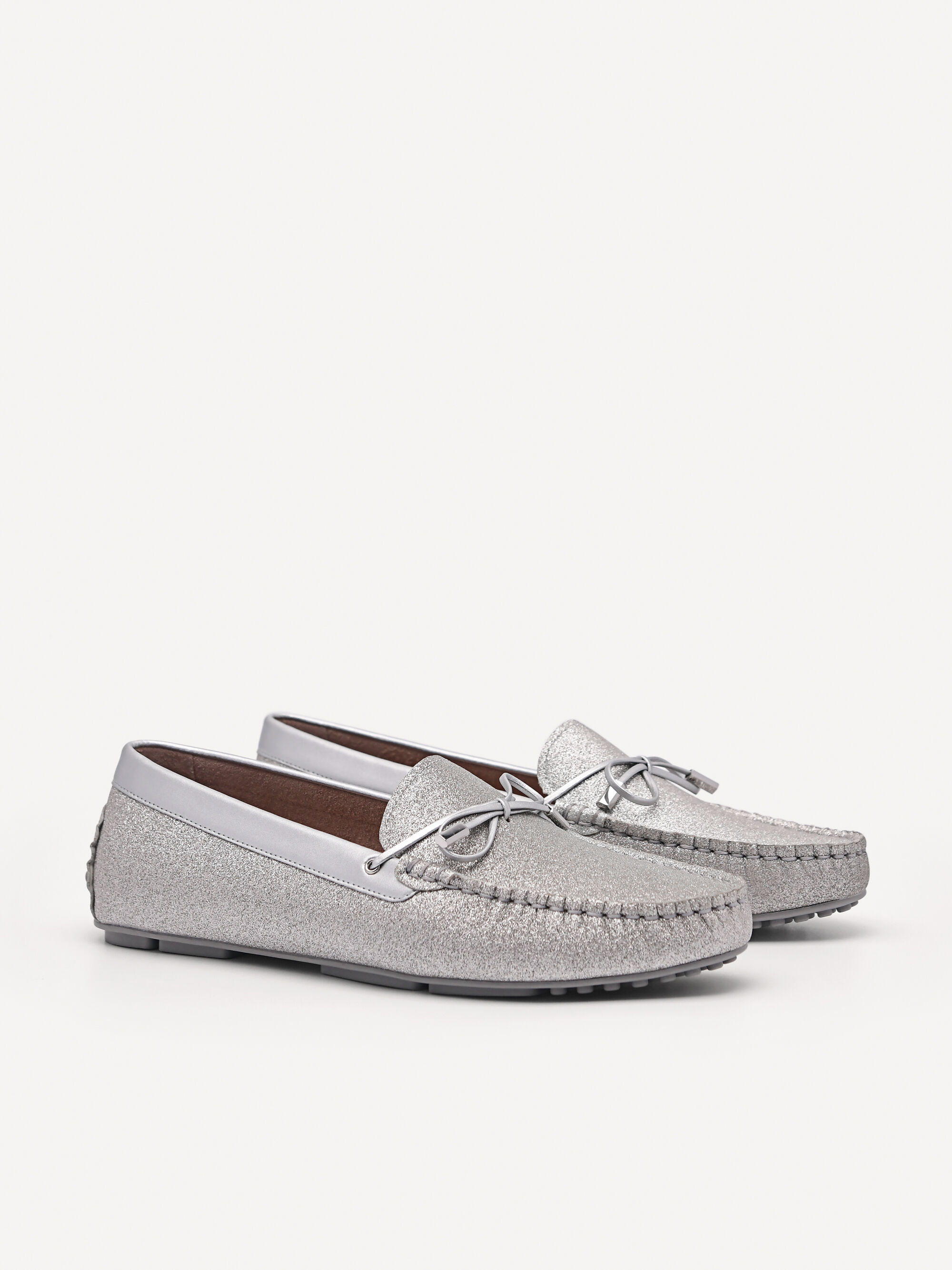 Silver glitter sale moccasins