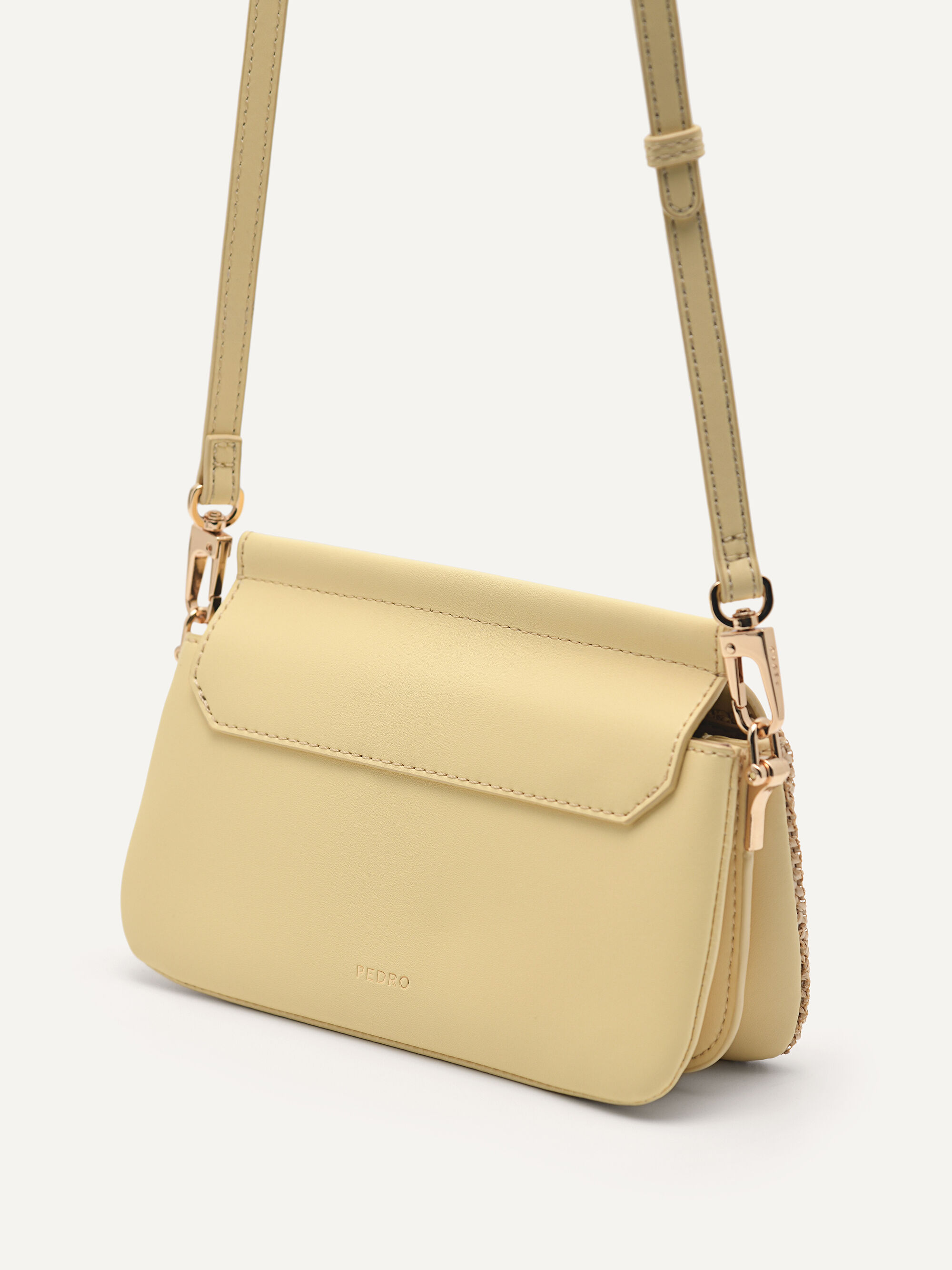 PEDRO Icon Leather Shoulder Bag - Yellow