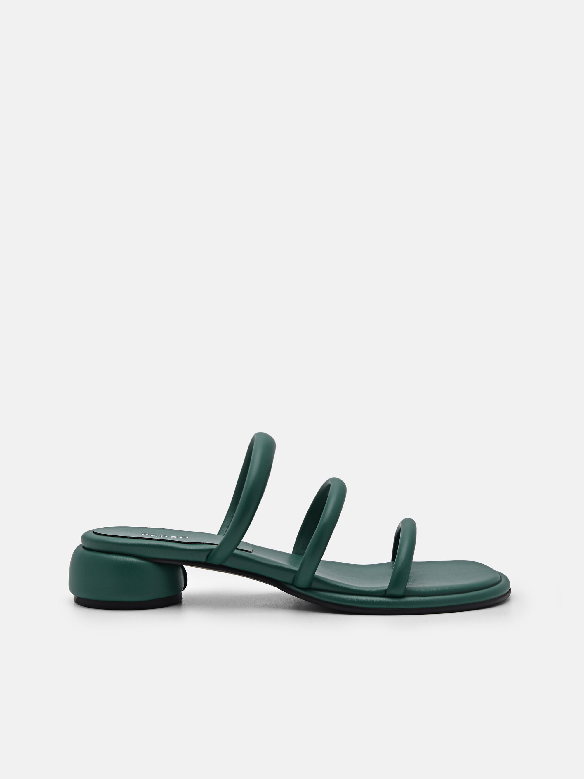 Meissa Strappy Heel Sandals, Dark Green