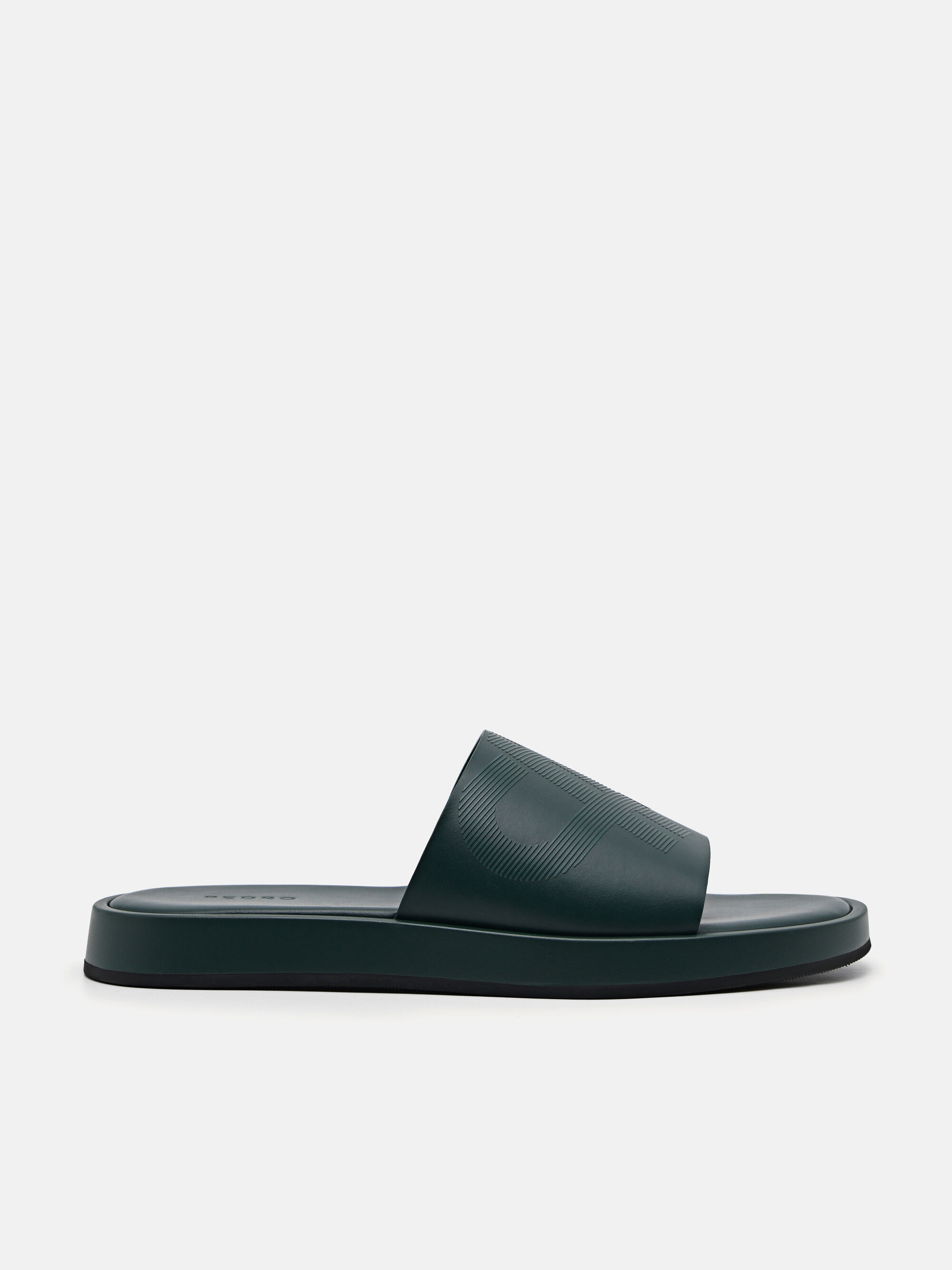 PEDRO Icon Slide Sandals, Dark Green