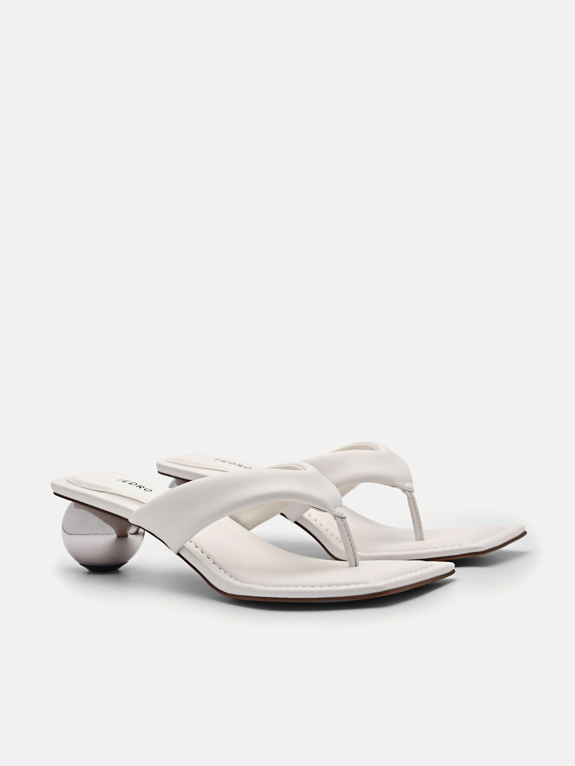 Vibe Heel Sandals, White