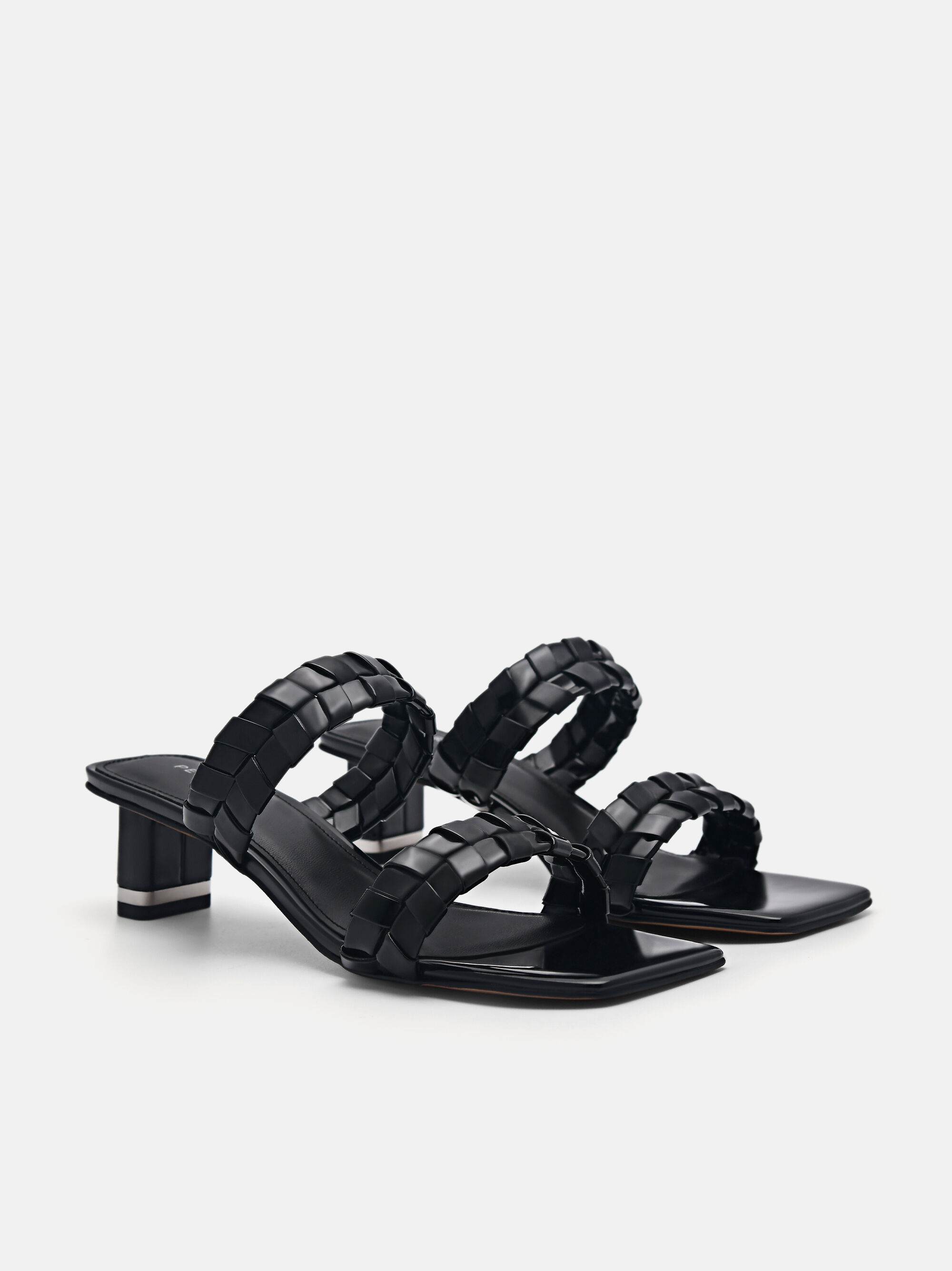 Palma Heel Sandals, Black