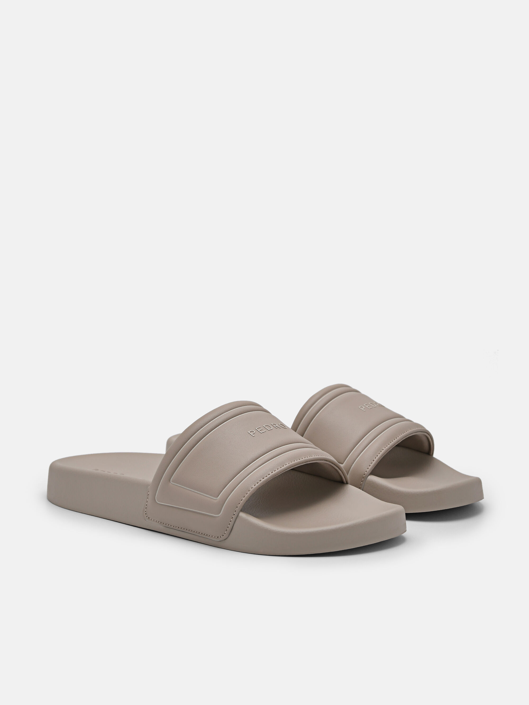 Billie Slide Sandals, Taupe