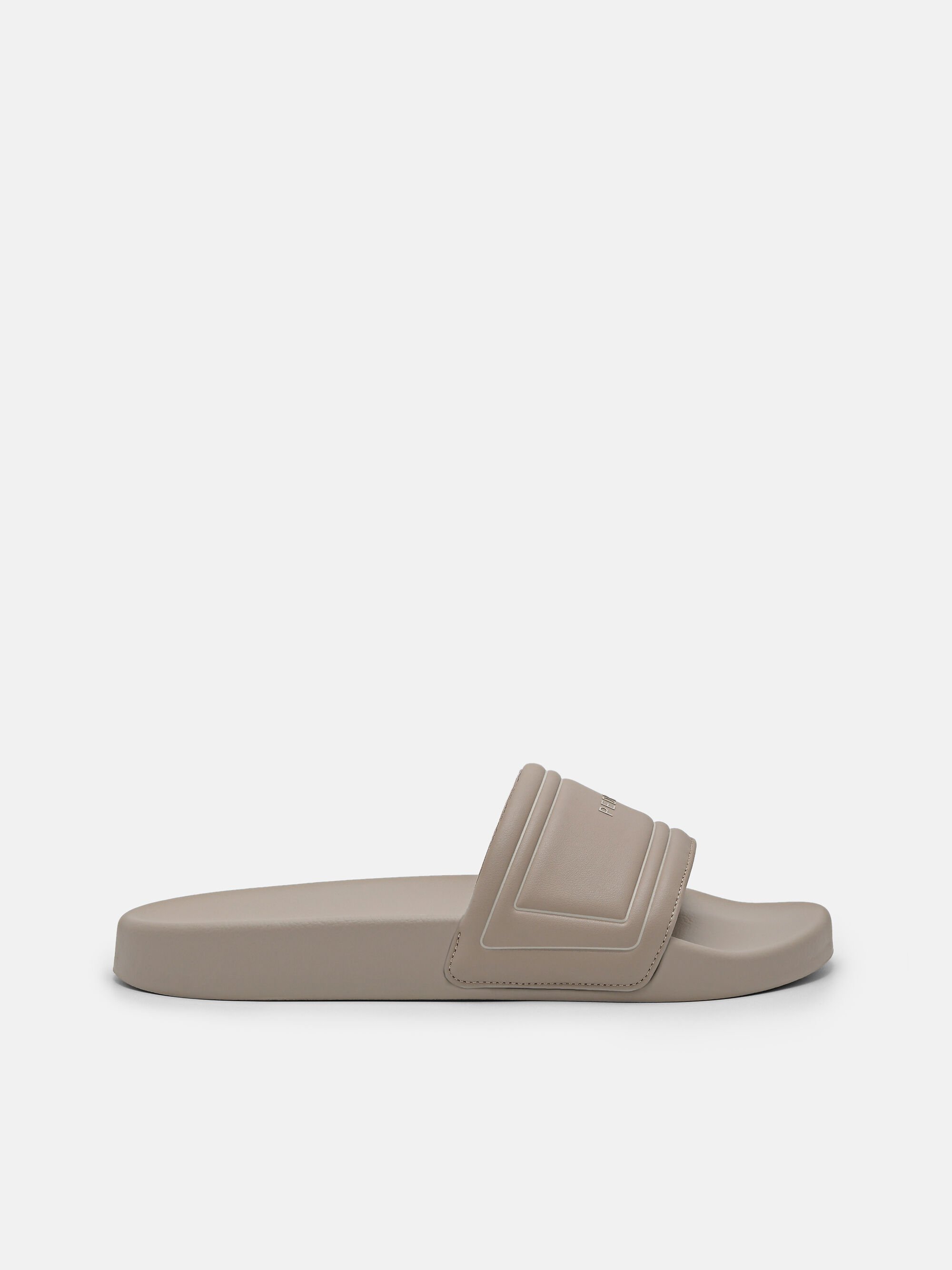 Billie Slide Sandals, Taupe