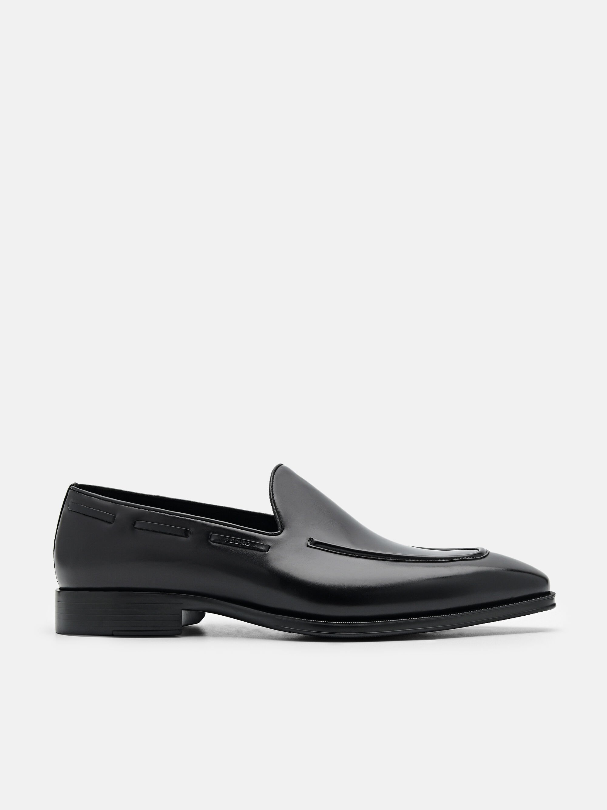 Leather Loafers, Black