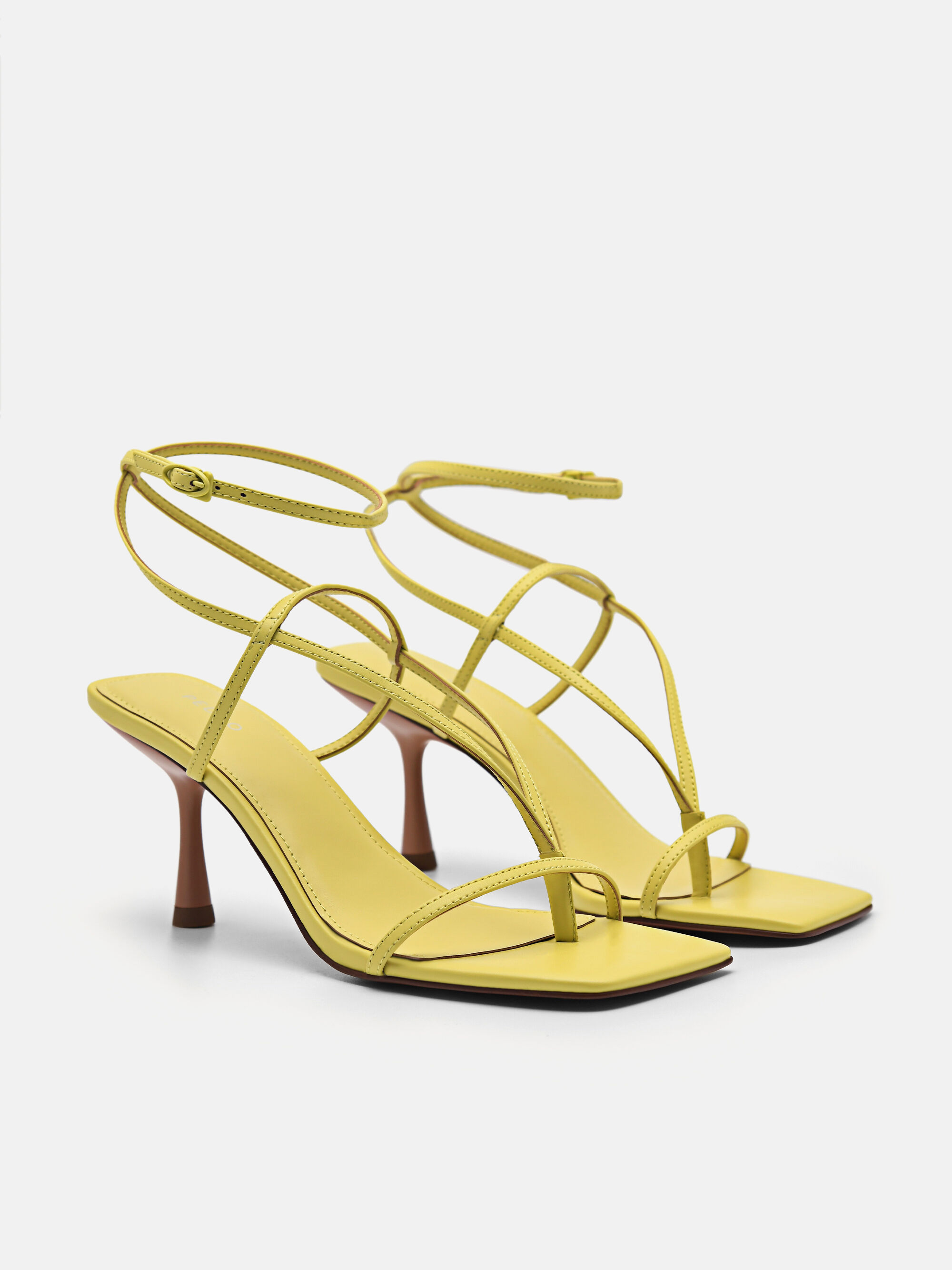 Jatte Heel Sandals, Yellow