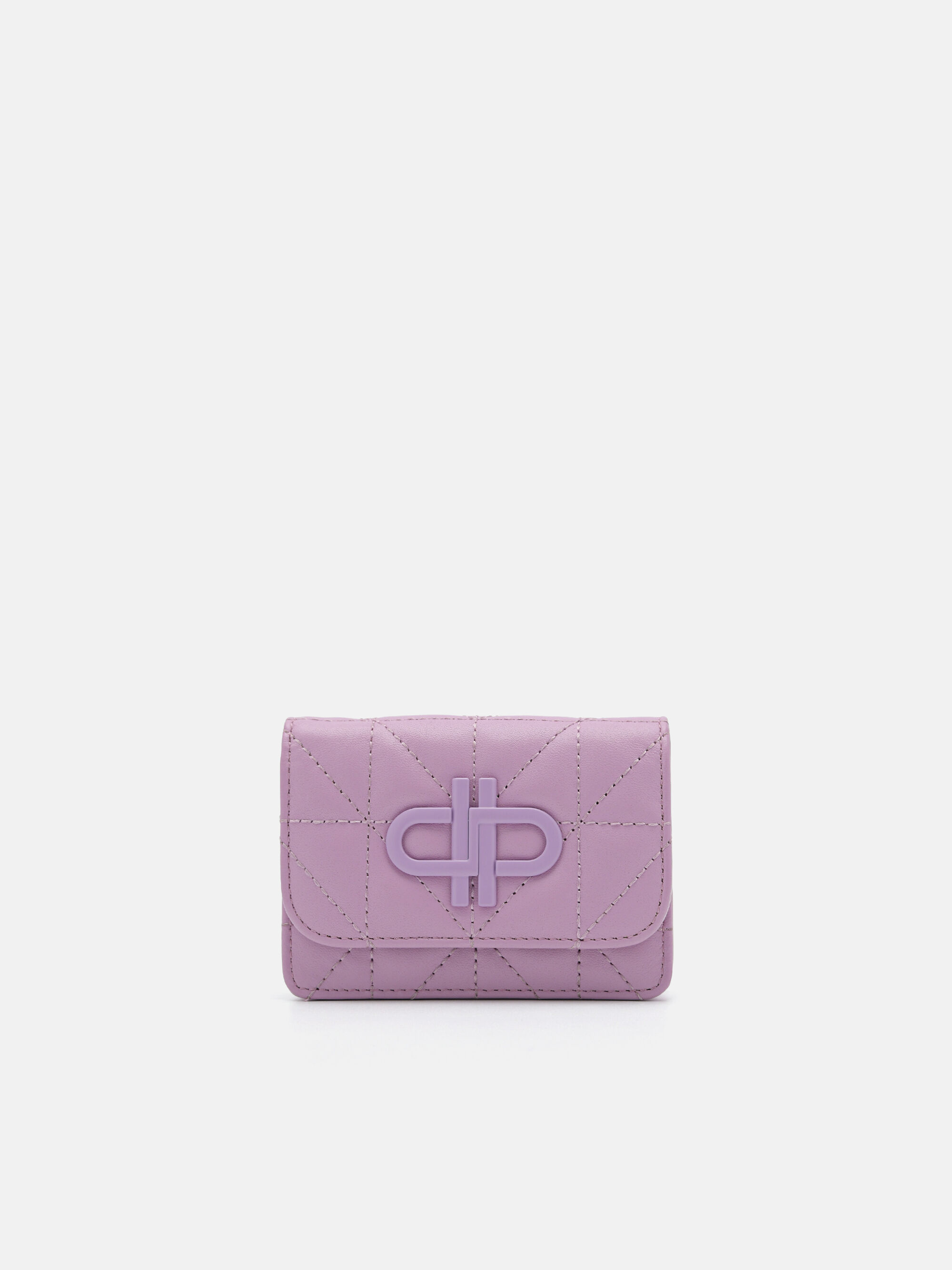 PEDRO Icon Leather Bi-Fold Card Holder in Pixel, Purple