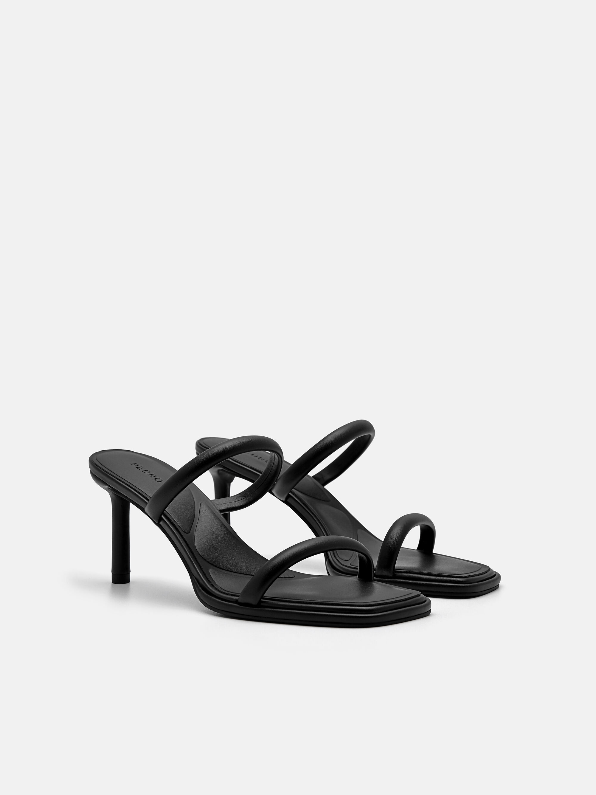 Bianca Heel Sandals, Black