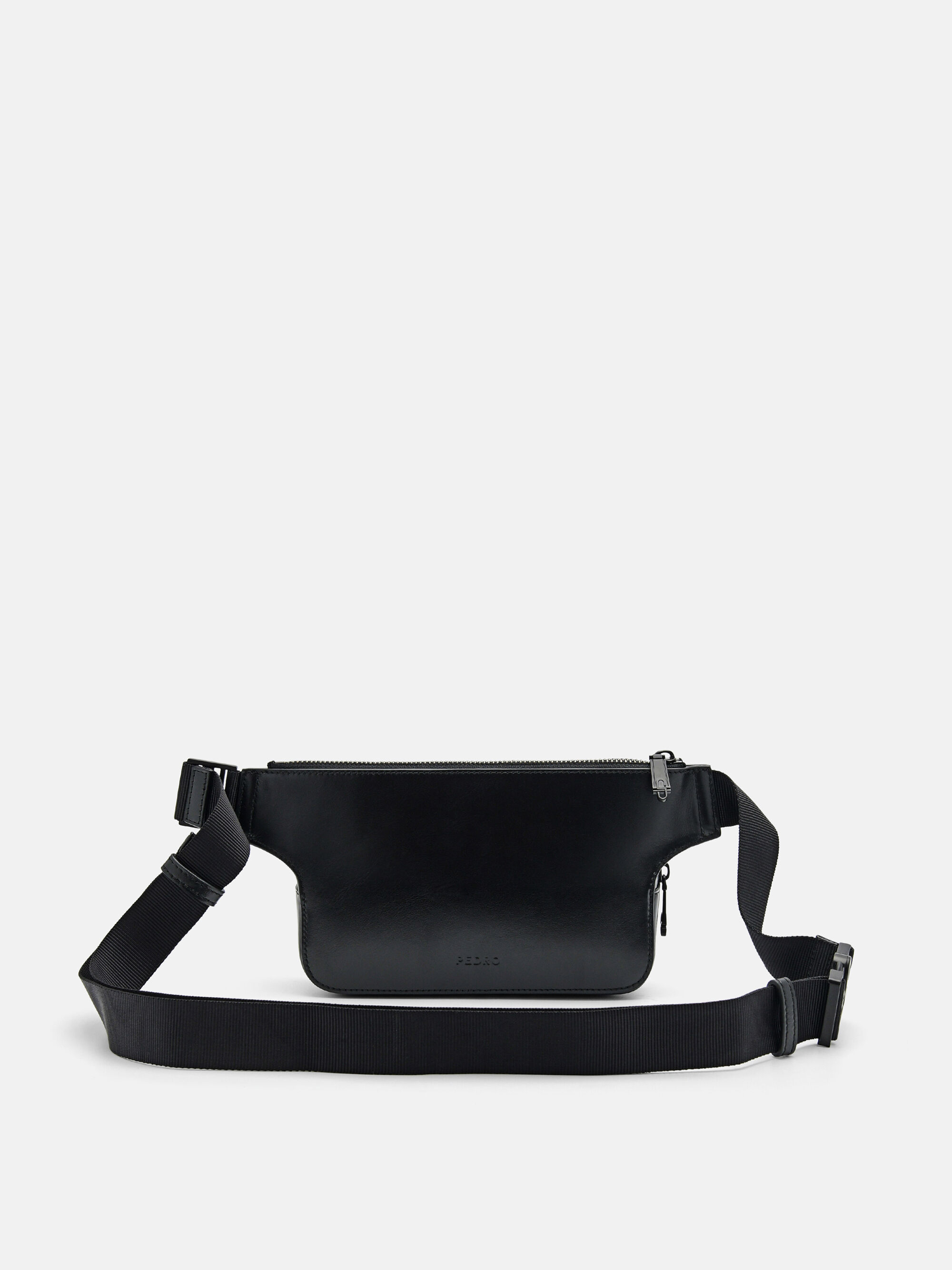 PEDRO Icon Leather Sling Pouch, Black