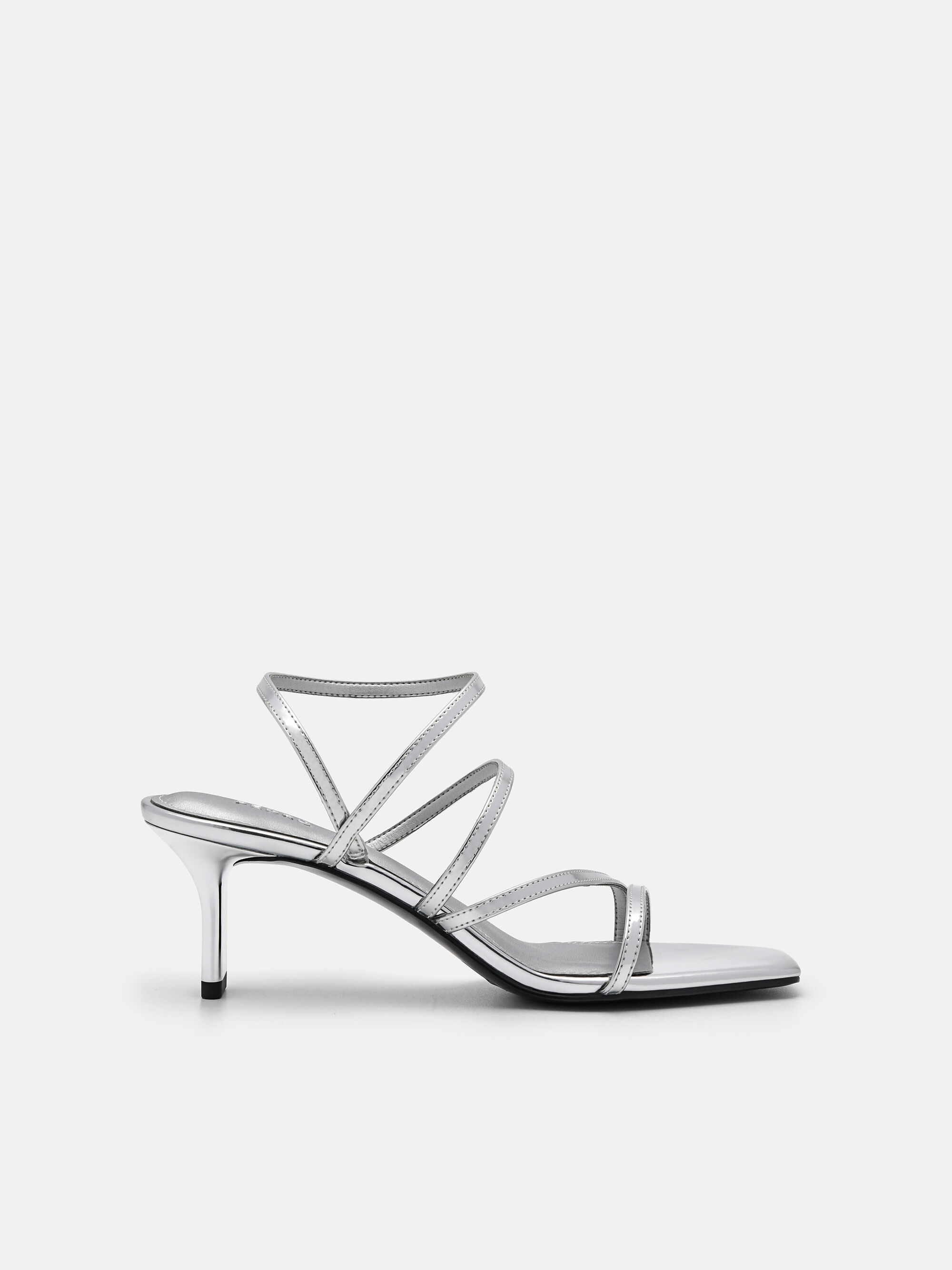 Pallas Heel Sandals, Silver