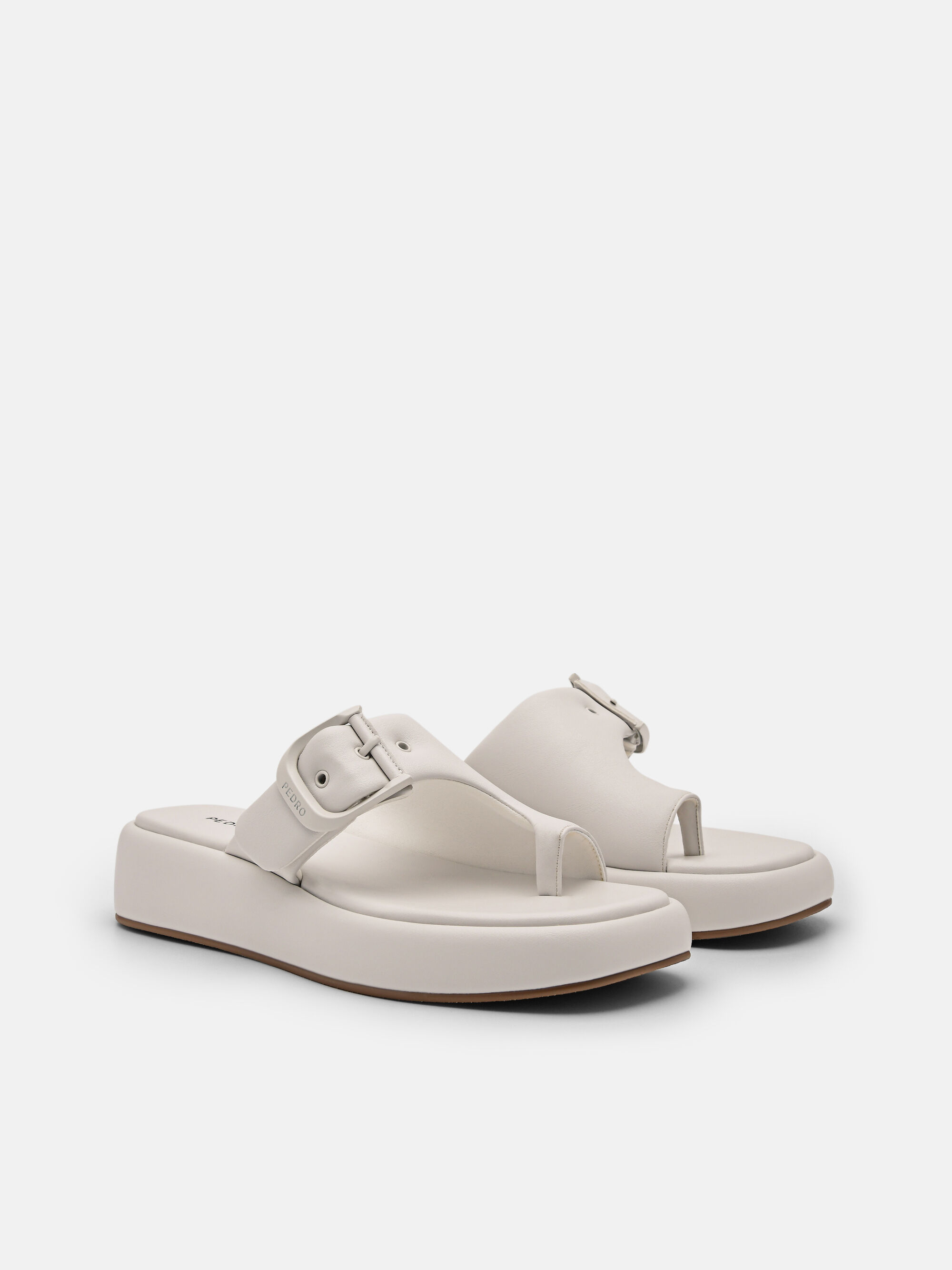 Helix Wedge Sandals, Chalk